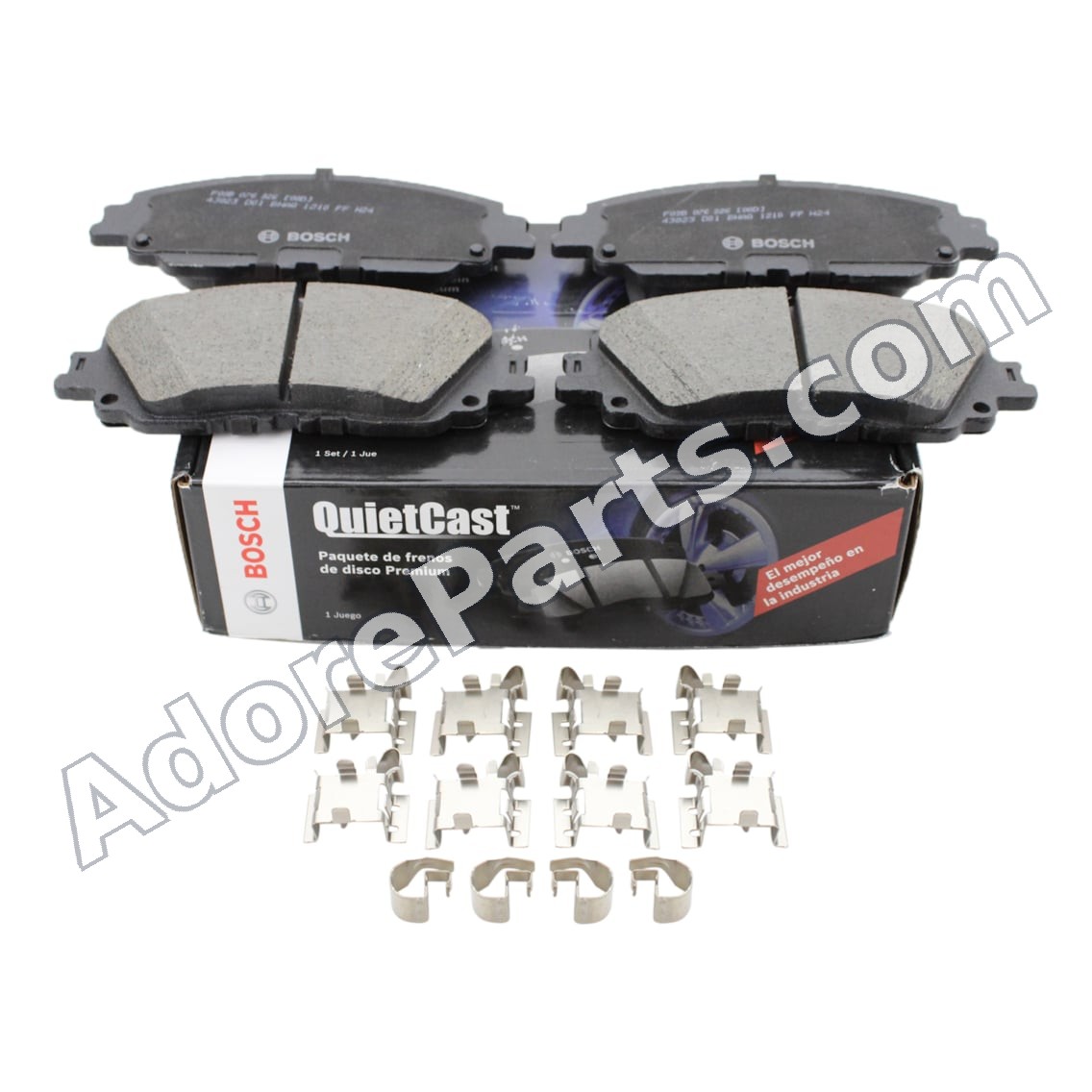 Bosch QuietCast BC2076 Front Ceramic Brake Pads — Toyota Camry / RAV4 / Lexus ES
