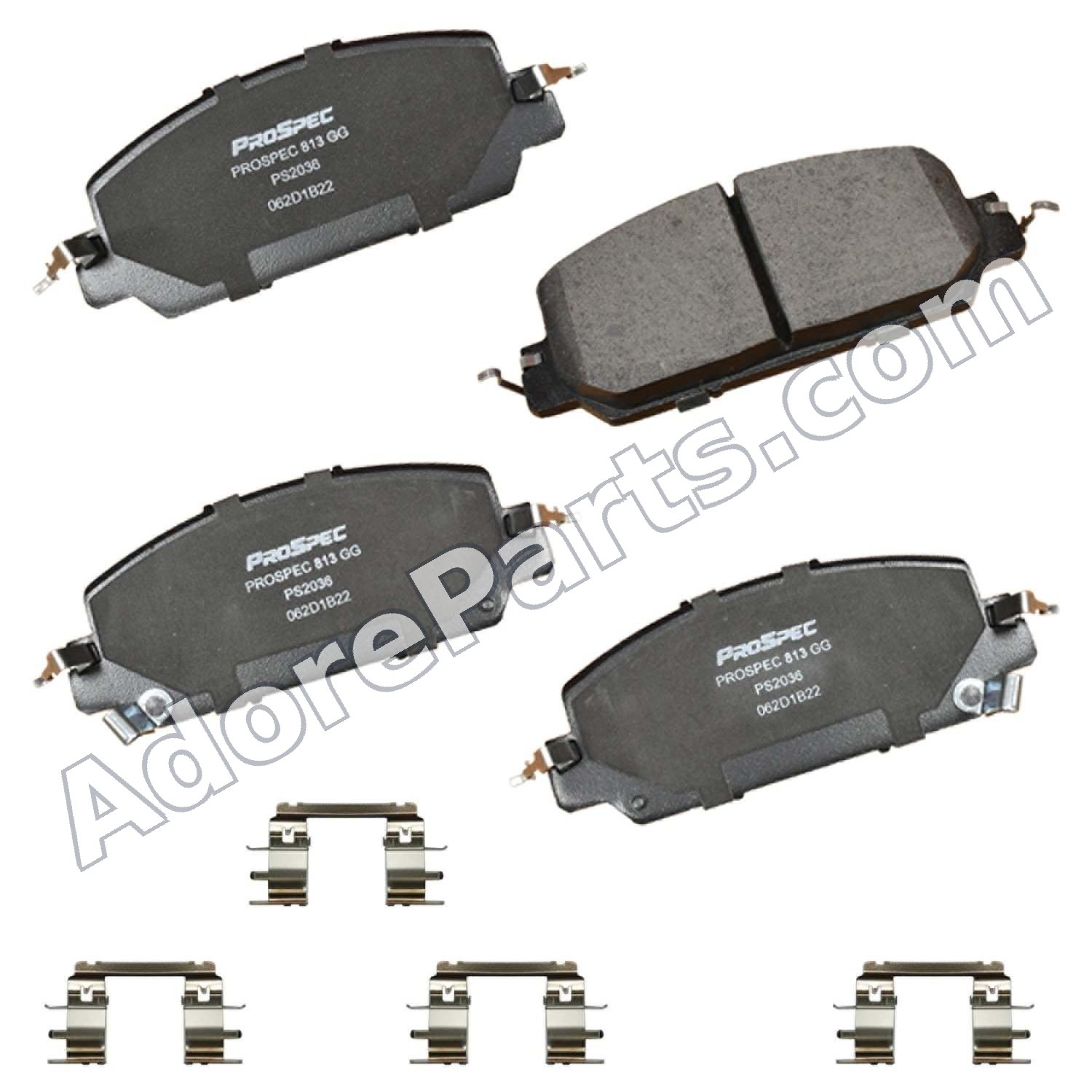 PROSPEC Premium PS2036 Front Ceramic Brake Pads — Honda CR-V / HR-V / Clarity / Acura ADX