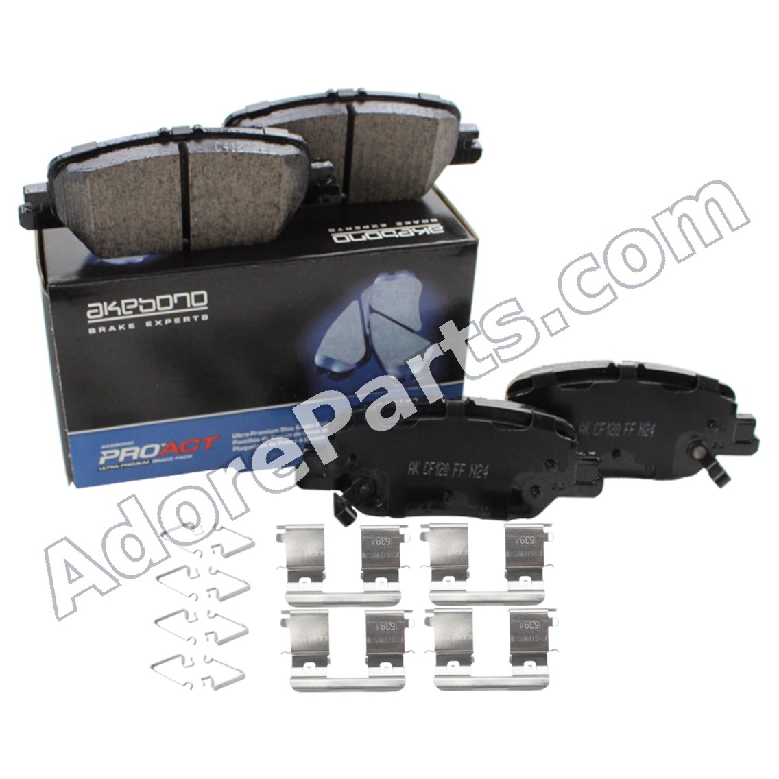 Akebono ProACT ACT2037 Rear Ceramic Brake Pads — Honda CR-V