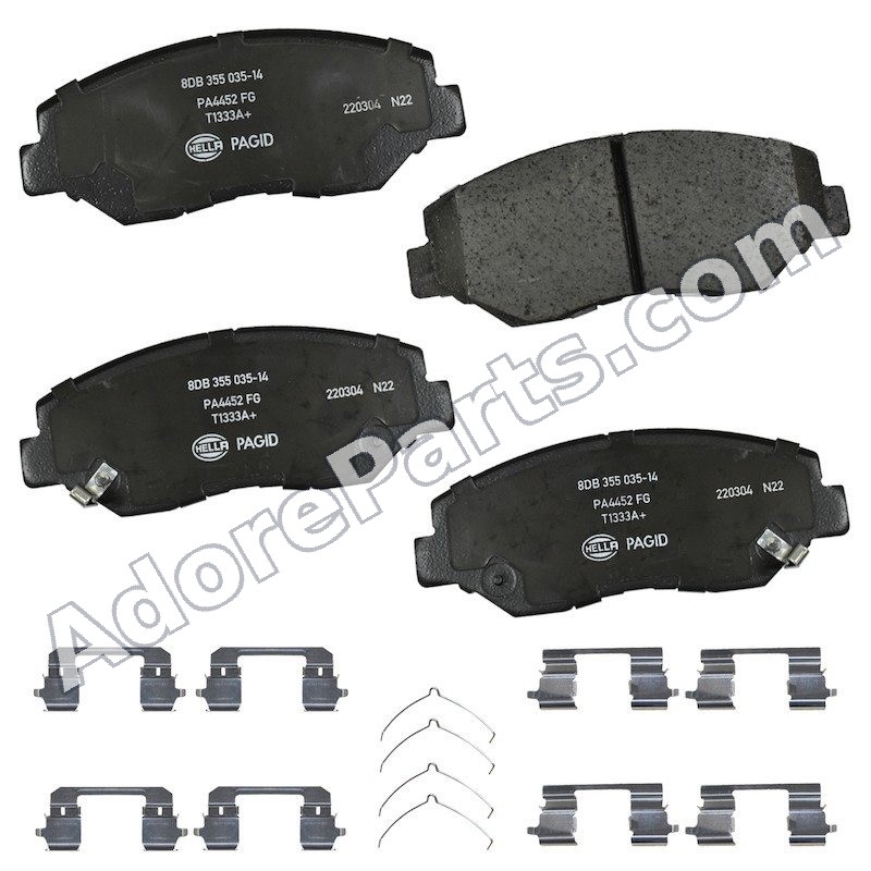 Pagid 355035141 Front Ceramic Brake Pads — Honda Civic / Accord / CR-V / Pilot