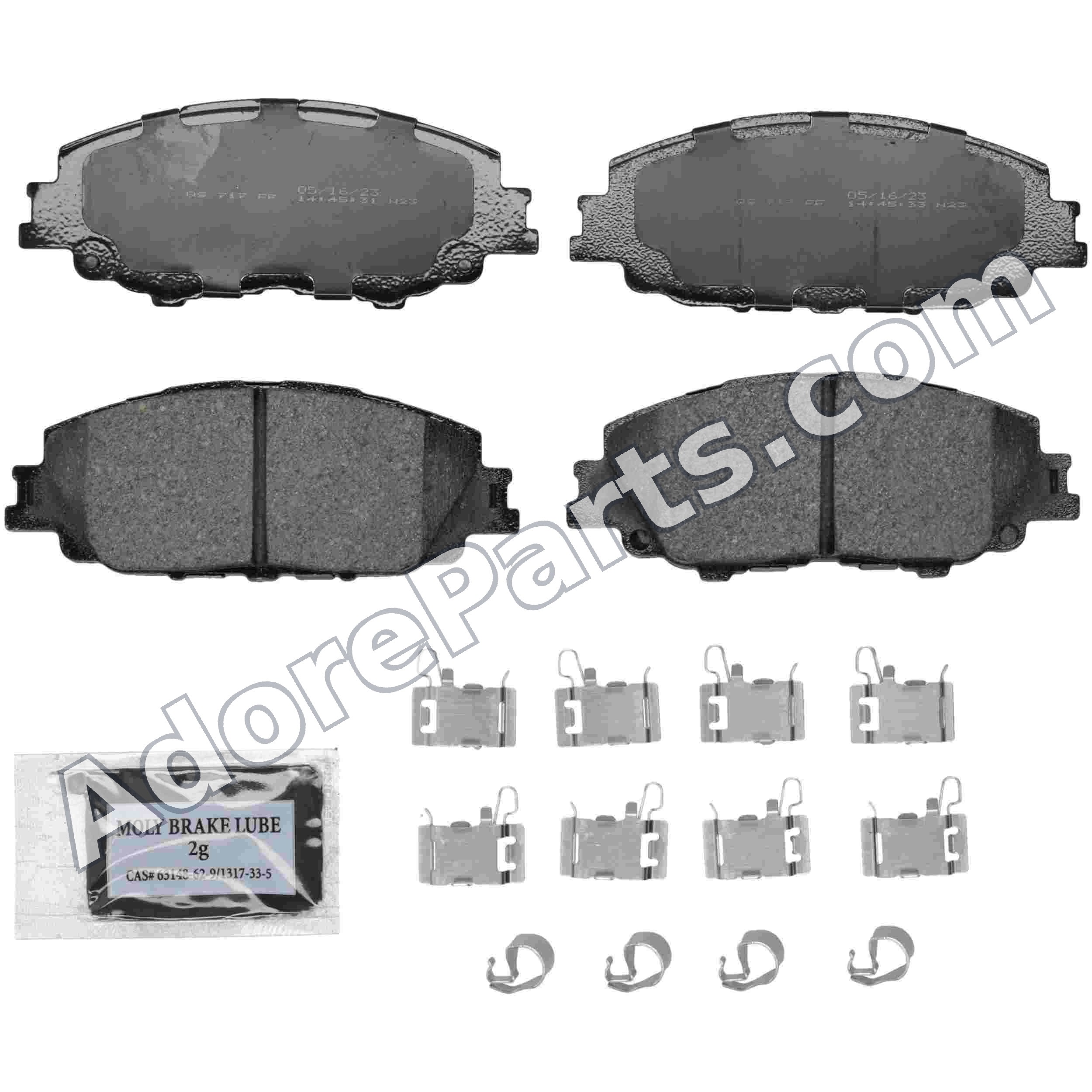 Wagner QuickStop ZD2176 Front Ceramic Brake Pads — Toyota Corolla / Prius / Prius Prime