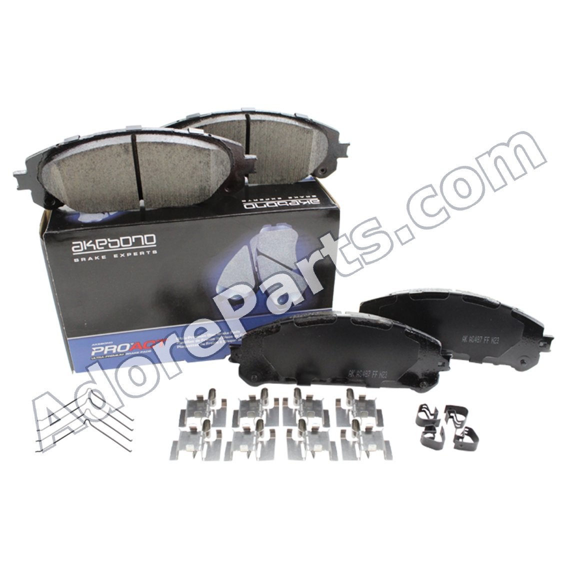 Akebono ProACT Ceramic Brake Pads ACT1324A — Front