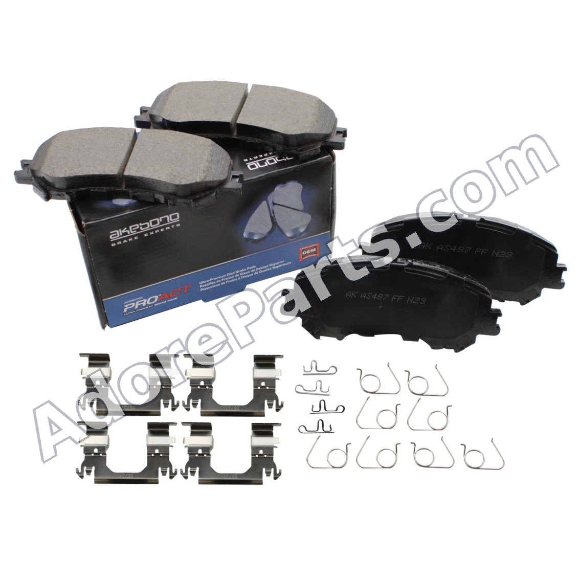 Akebono ProACT Ceramic Brake Pads ACT1737 — Front
