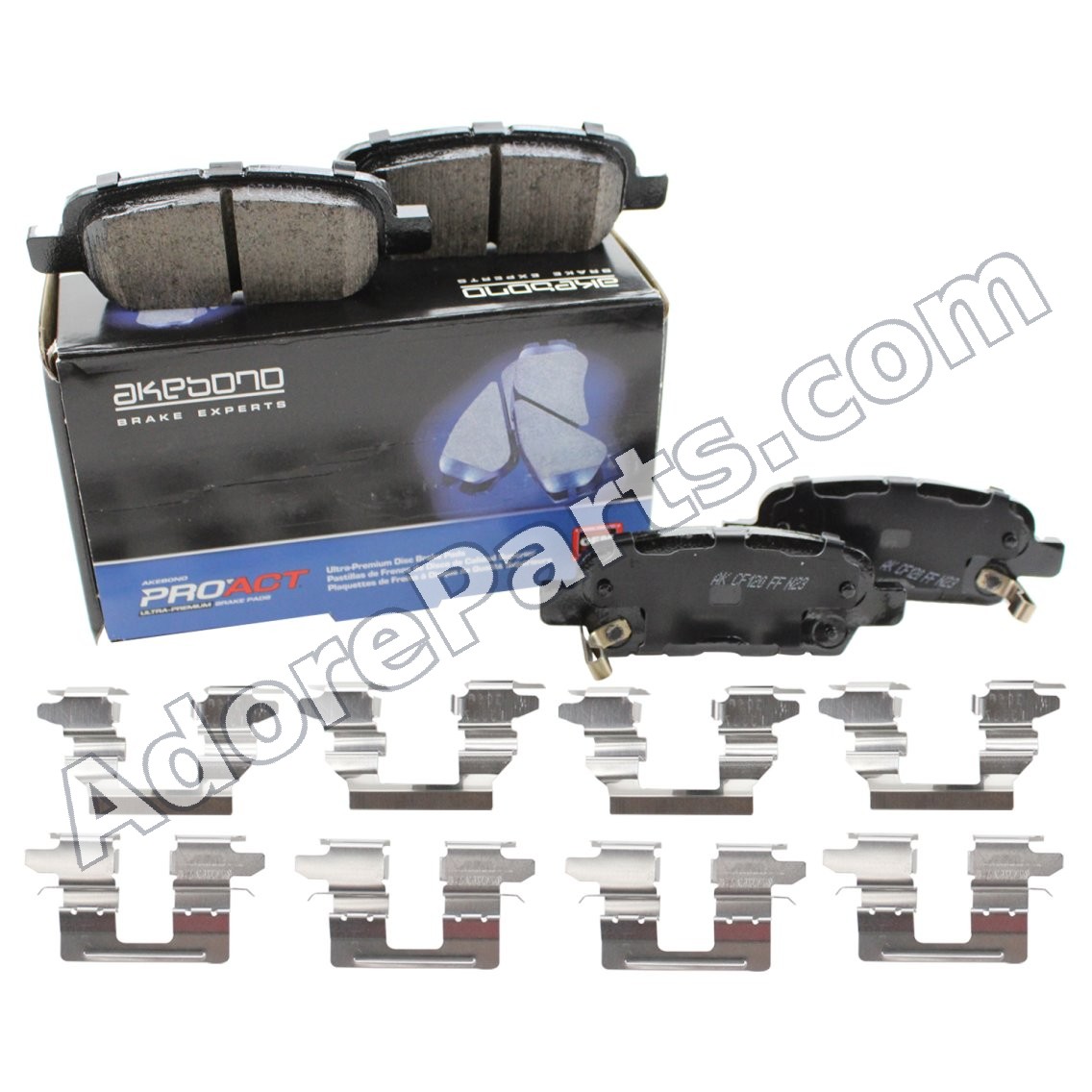 Akebono ProACT Ceramic Brake Pads ACT905A — Rear