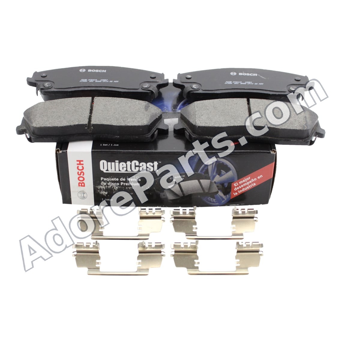 Bosch QuietCast BC1056 Ceramic Brake Pad Set — Front (Charger/Challenger/300/Magnum incl V8)