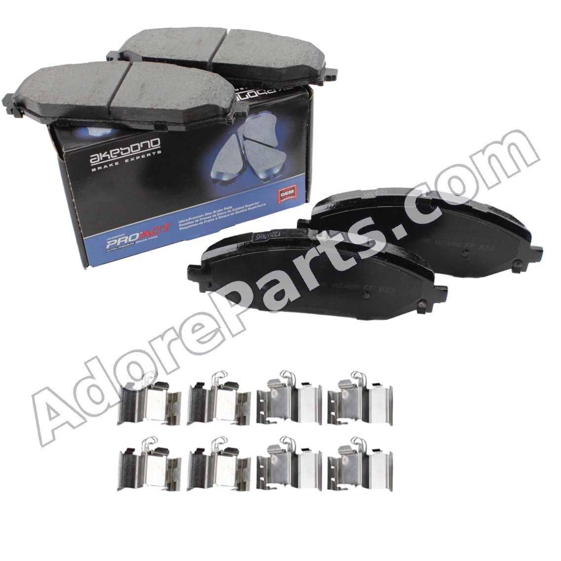 Akebono ProACT ACT2179 Ceramic Brake Pad Set — Front (Ram 1500 DT/Wagoneer/Grand Wagoneer)