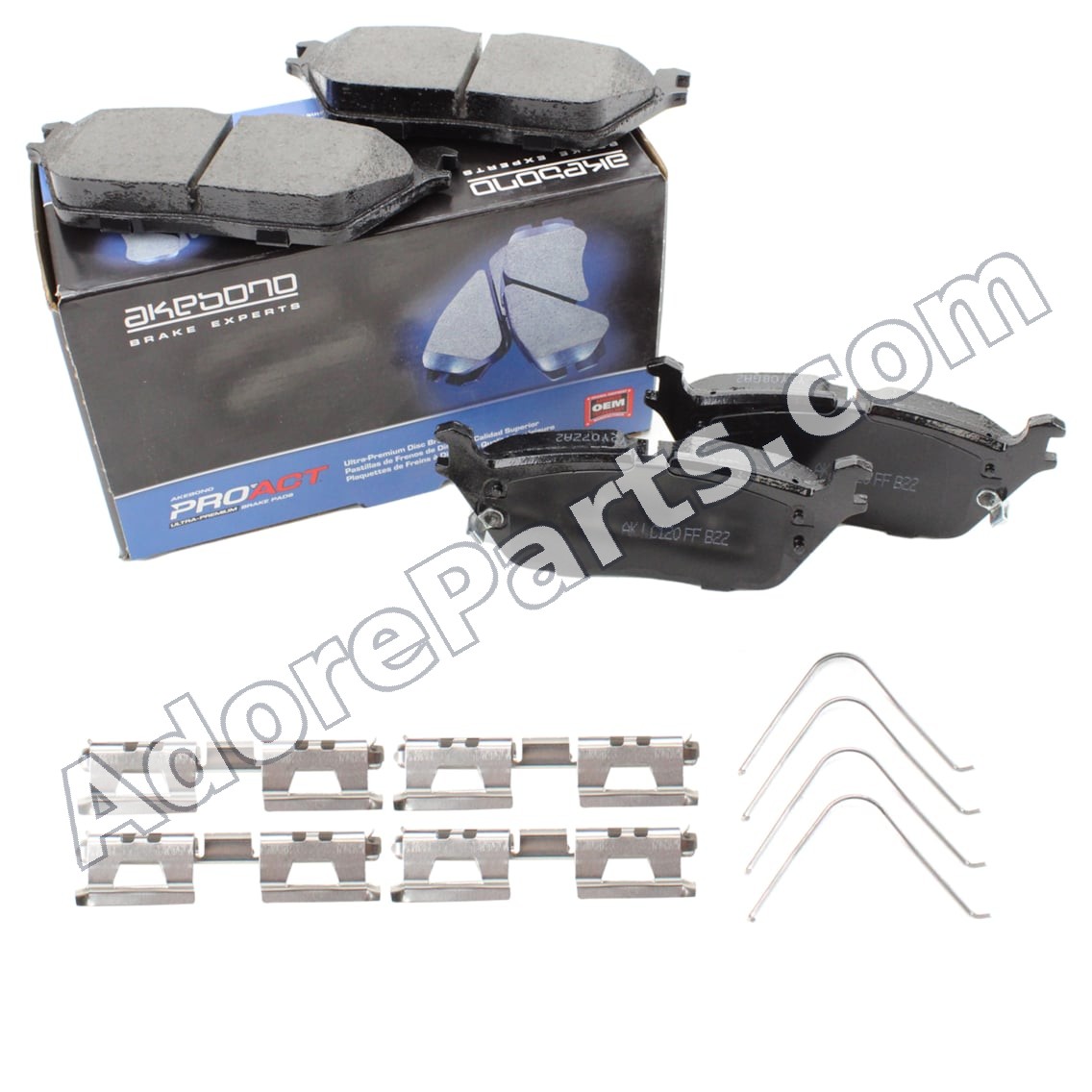 Akebono ProACT ACT2169 Ceramic Brake Pad Set — Rear (Ram 1500 DT/Wagoneer/Grand Wagoneer)
