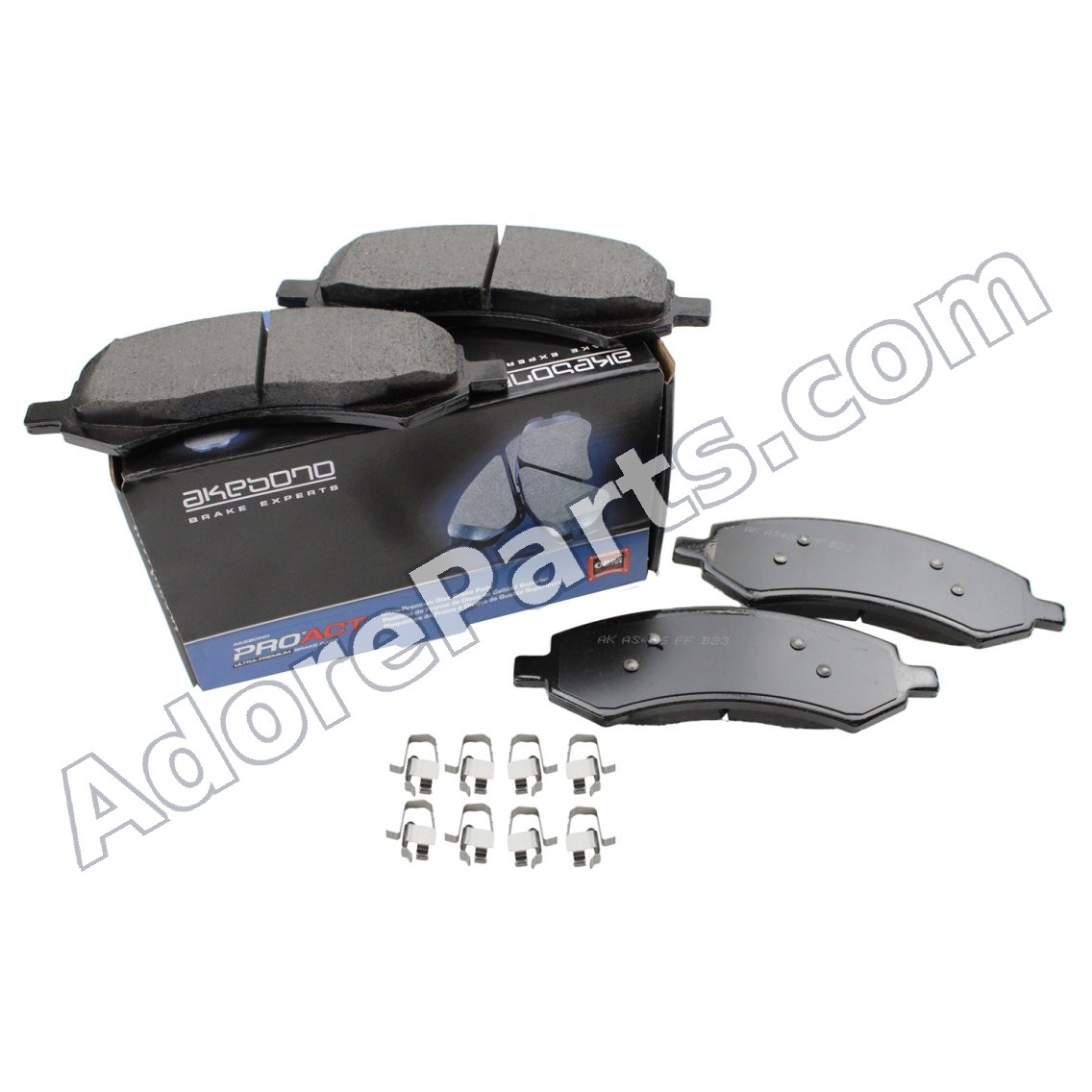 Akebono ProACT ACT1084A Ceramic Brake Pad Set — Front (Ram 1500 Classic/DS Dakota/Durango/Aspen)