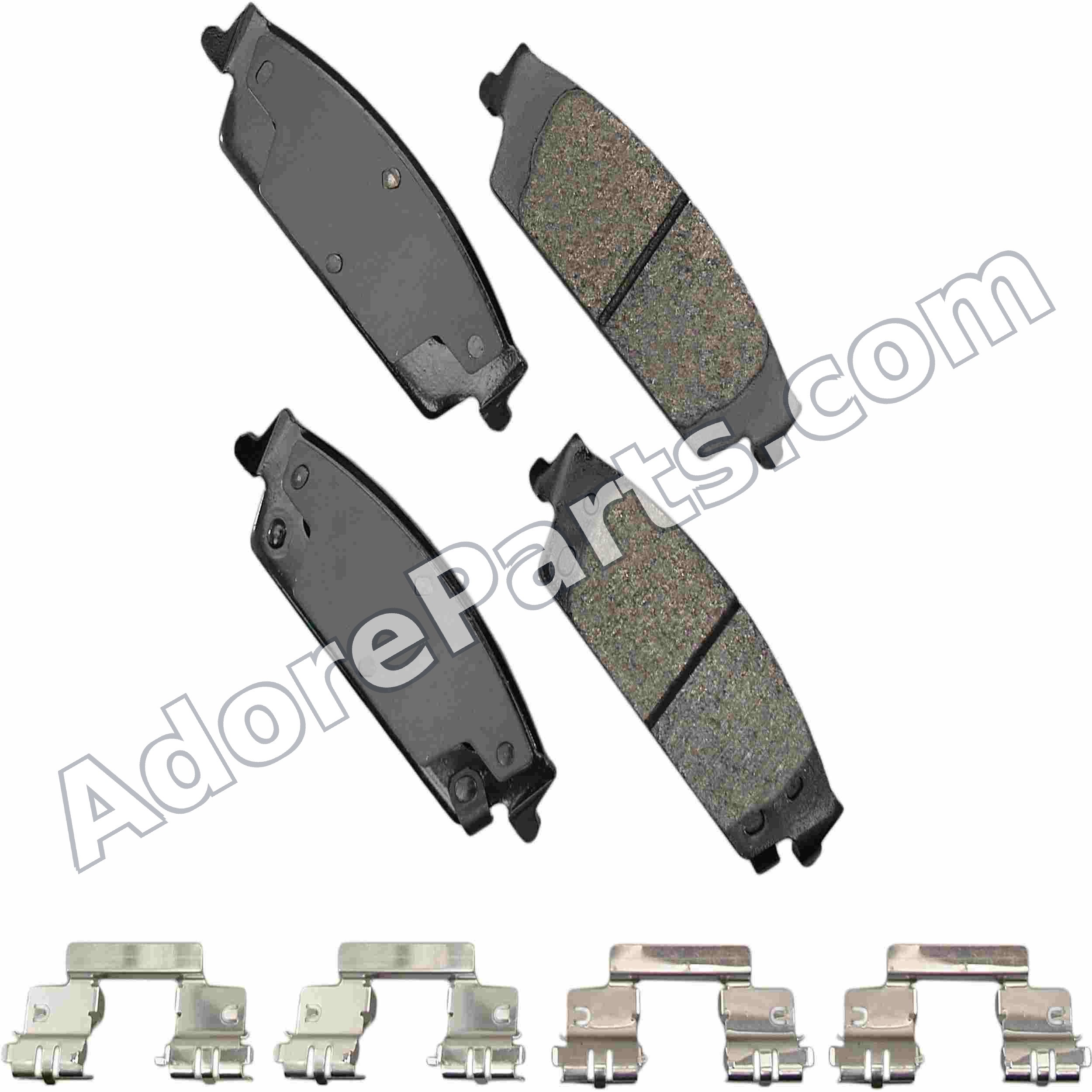 Akebono Severe Duty SDF1707 Ceramic Brake Pad Set — Rear (Chevrolet Tahoe PPV/SSV Police)