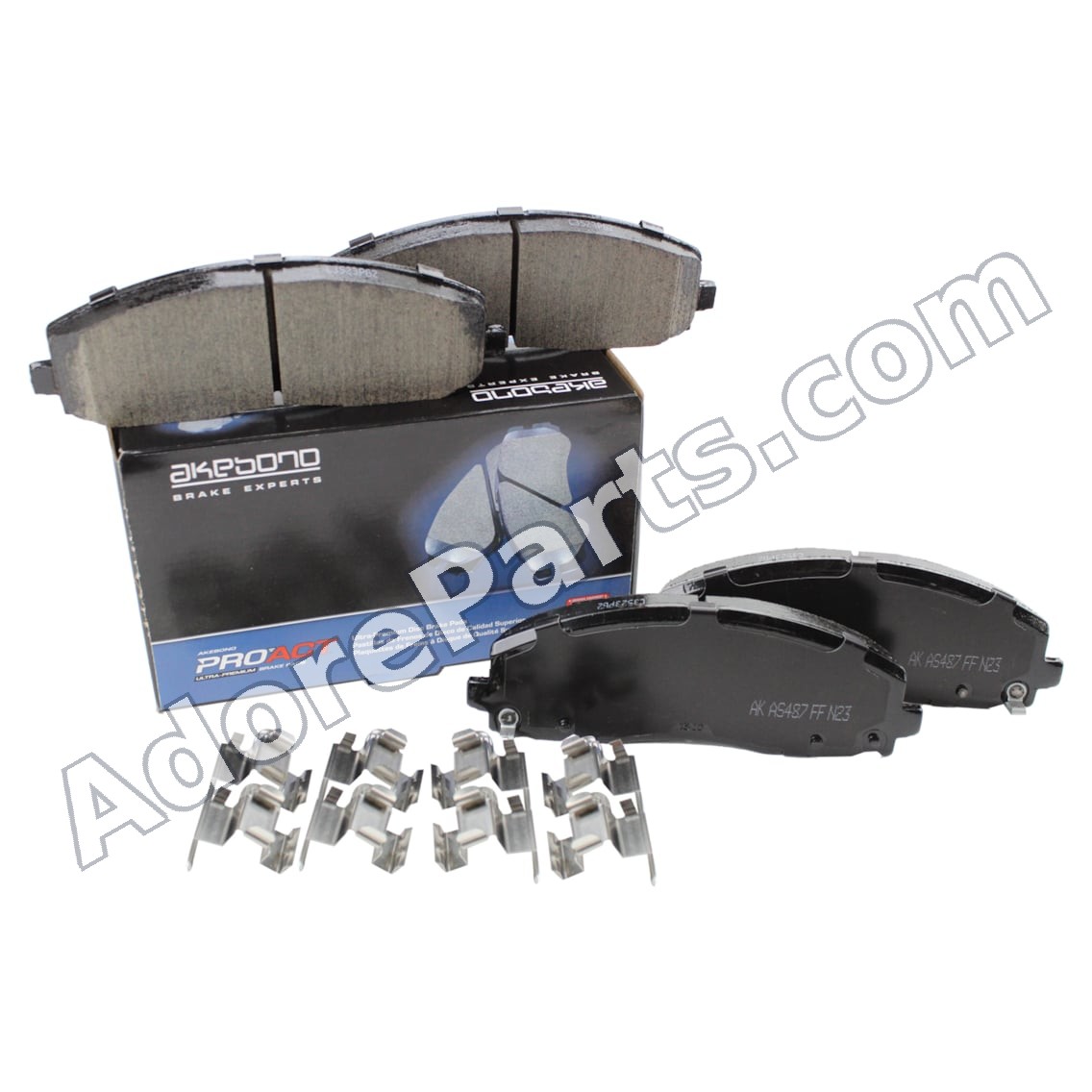 Akebono ProACT Ceramic Front Brake Pad Set ACT1589 — Chrysler Pacifica / Jeep Wrangler JL
