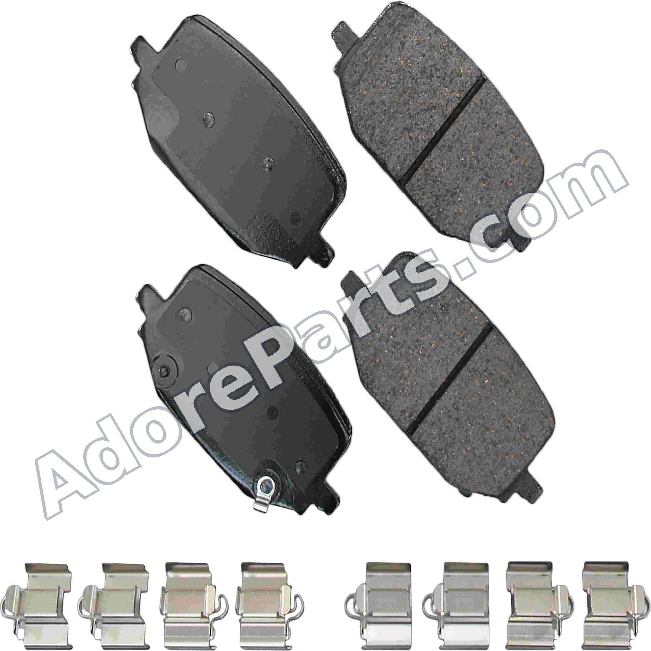 Akebono ProACT Ceramic Front Brake Pad Set ACT2231 — Ford Explorer / Lincoln Aviator