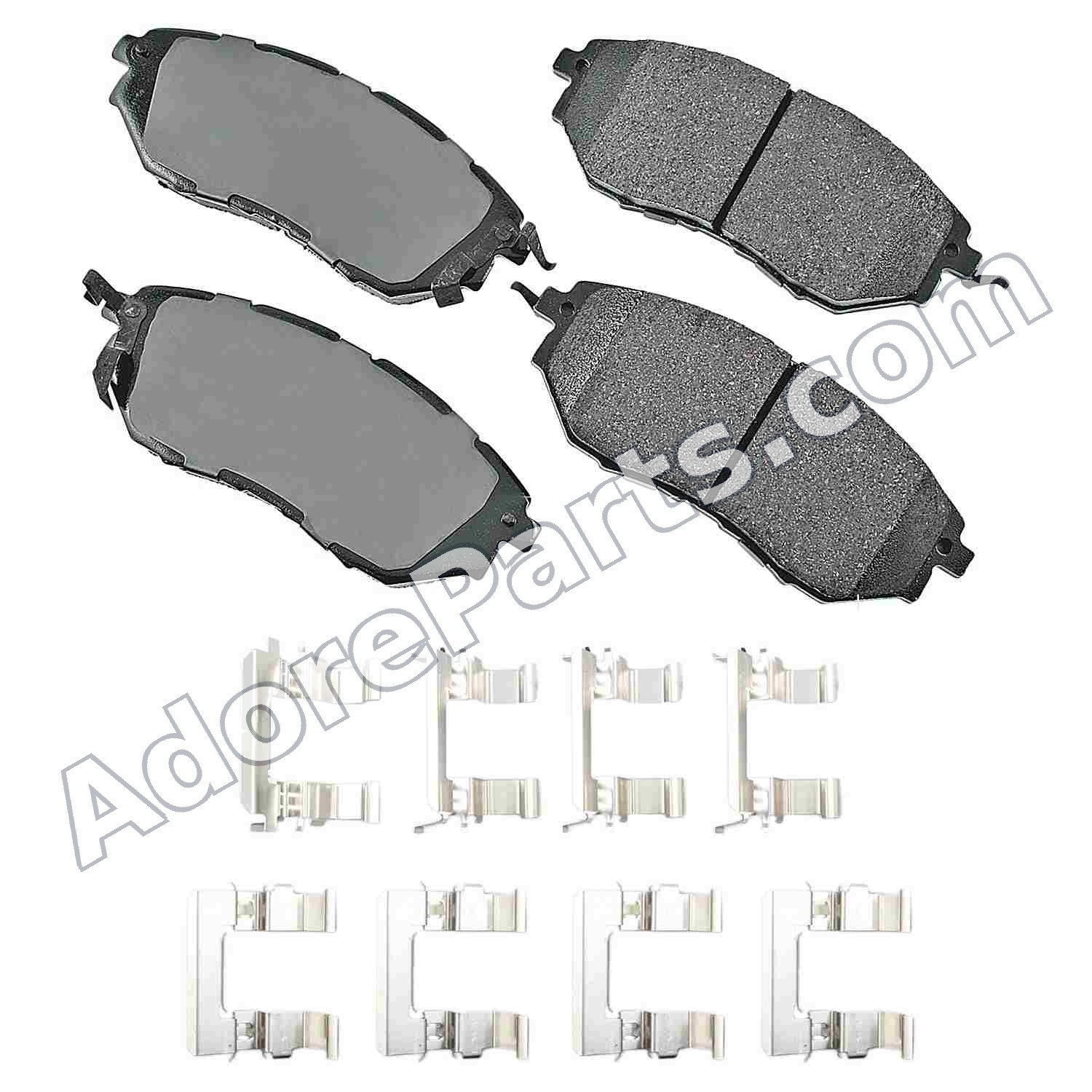 Akebono ACT1078A Ceramic Brake Pad Set - Front