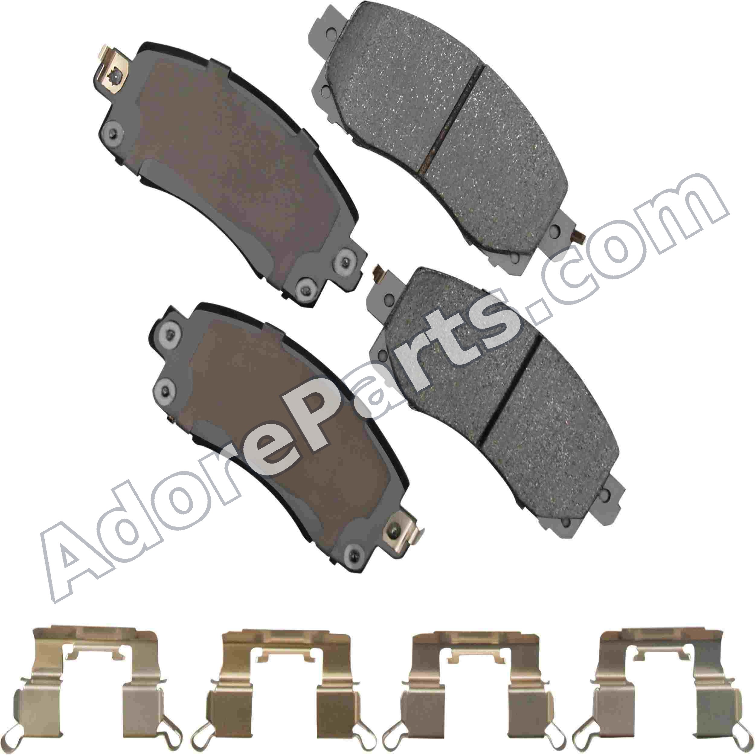 Akebono ACT2045 Ceramic Brake Pad Set - Front