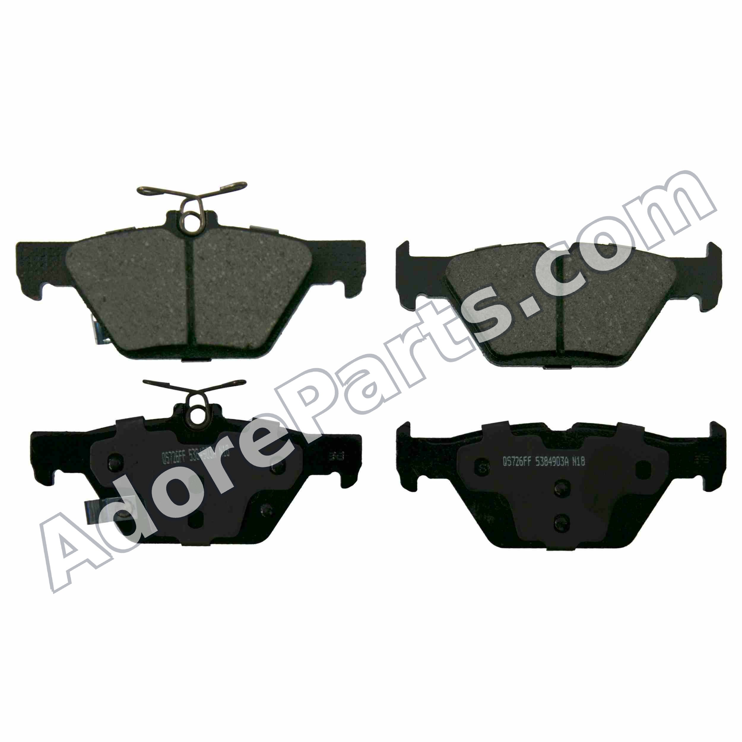 Wagner ZD1808 Ceramic Brake Pad Set - Rear