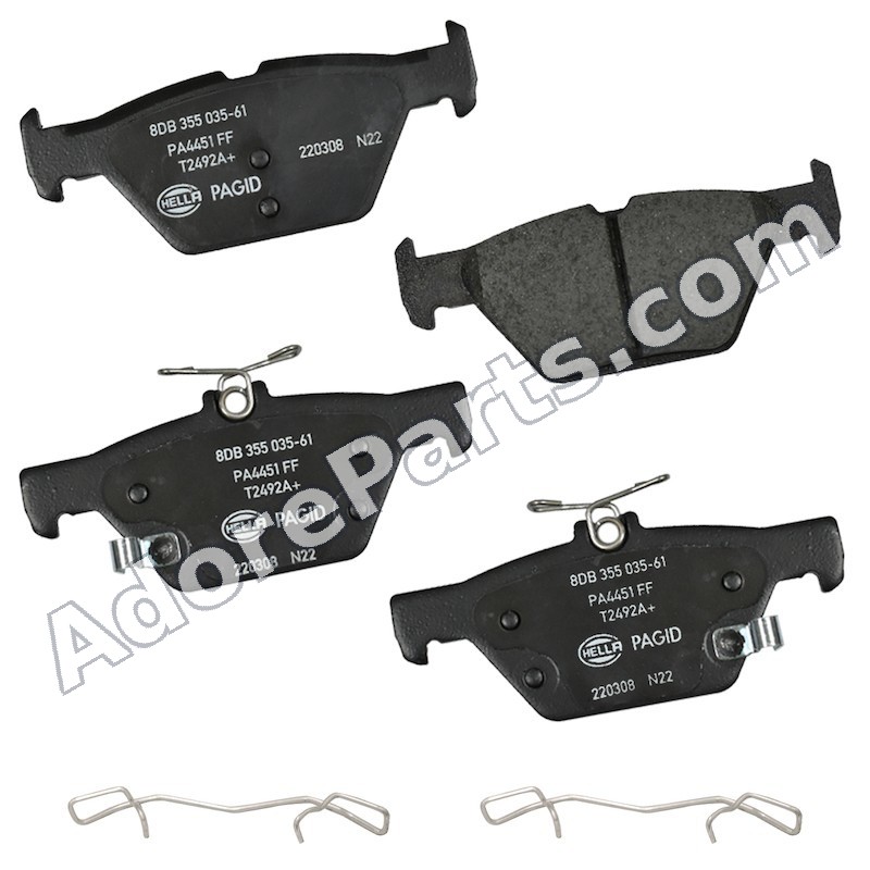 Pagid 355035611 Ceramic Brake Pad Set - Rear