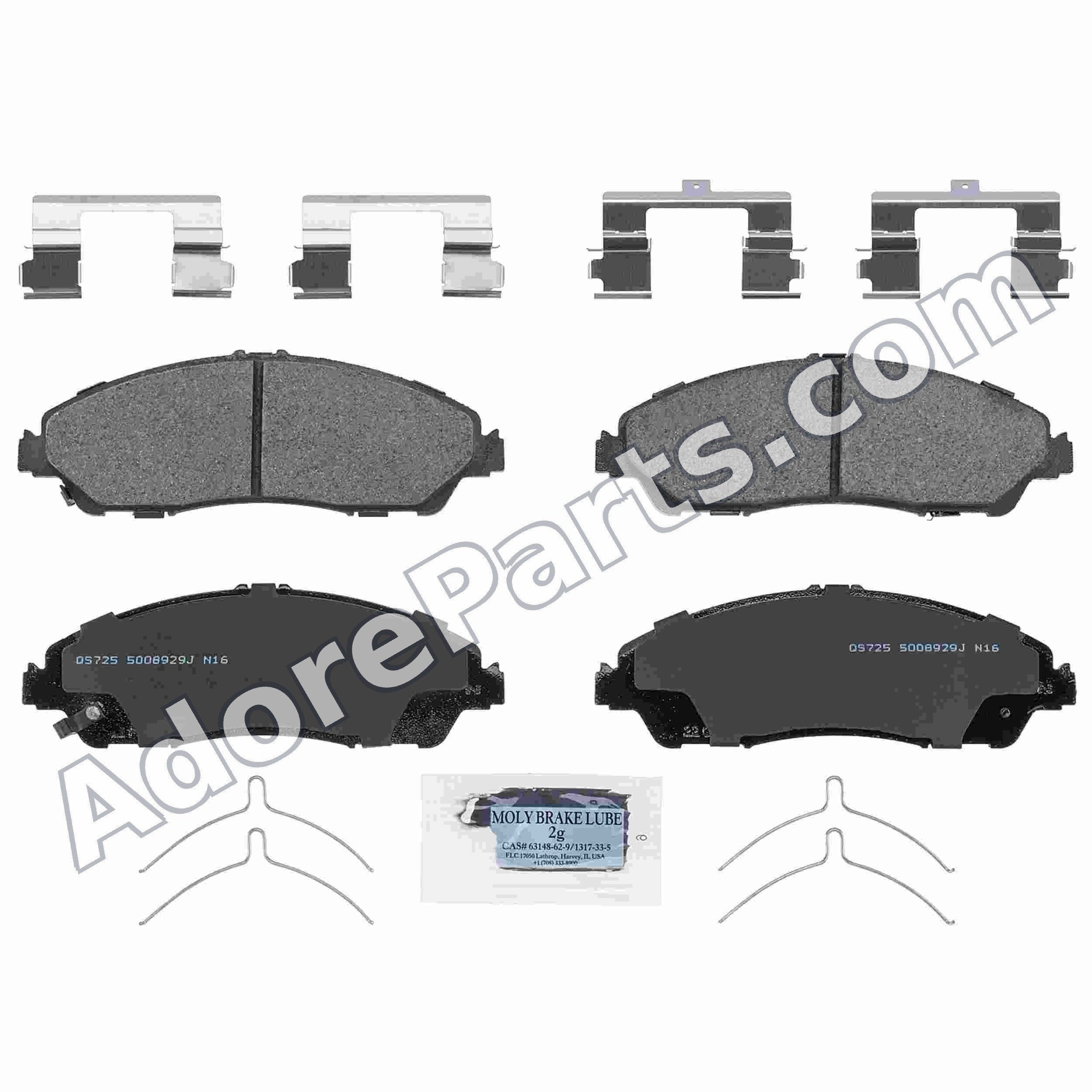 Wagner ZD1723 Ceramic Brake Pad Set - Front