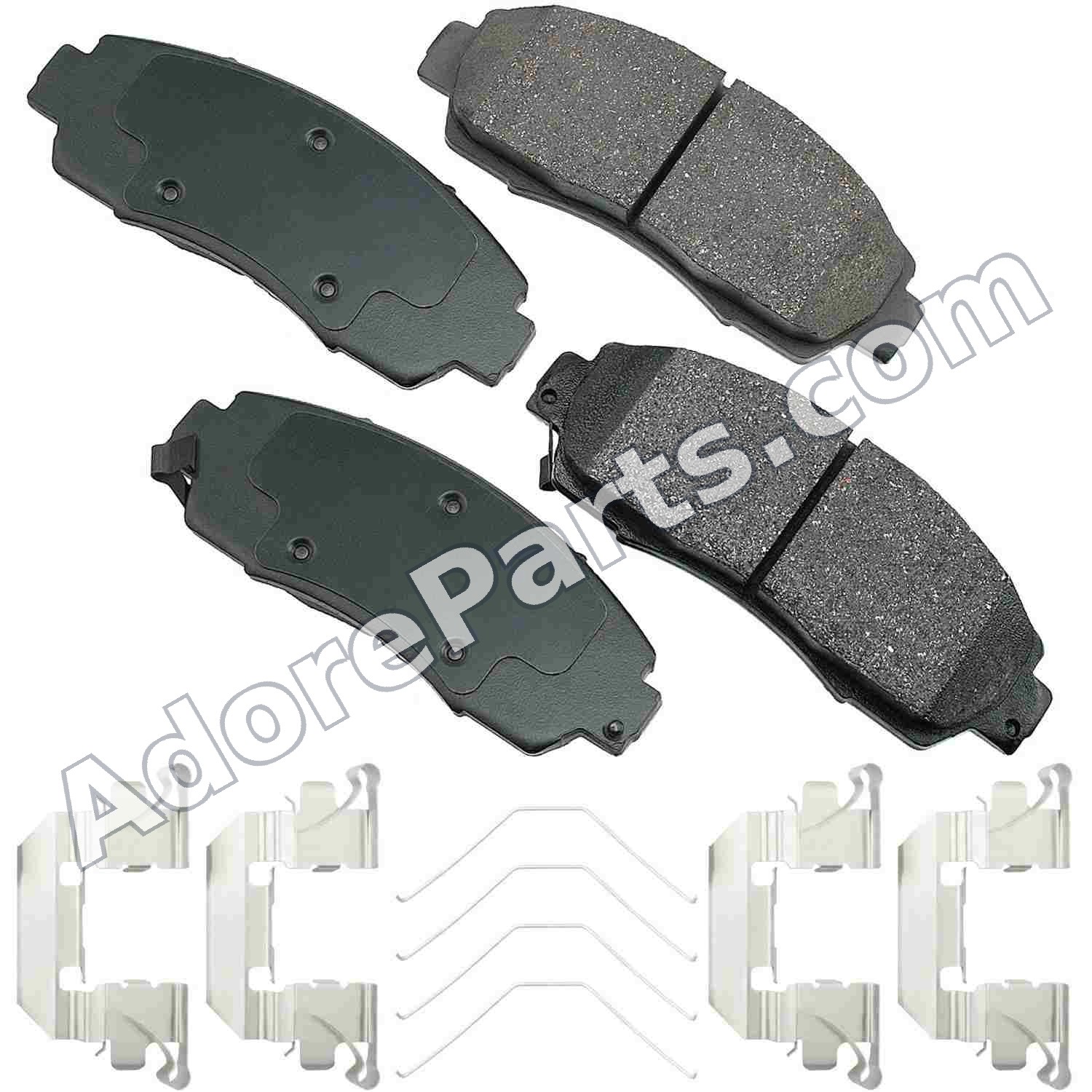 Akebono ACT1089A Ceramic Brake Pad Set - Front