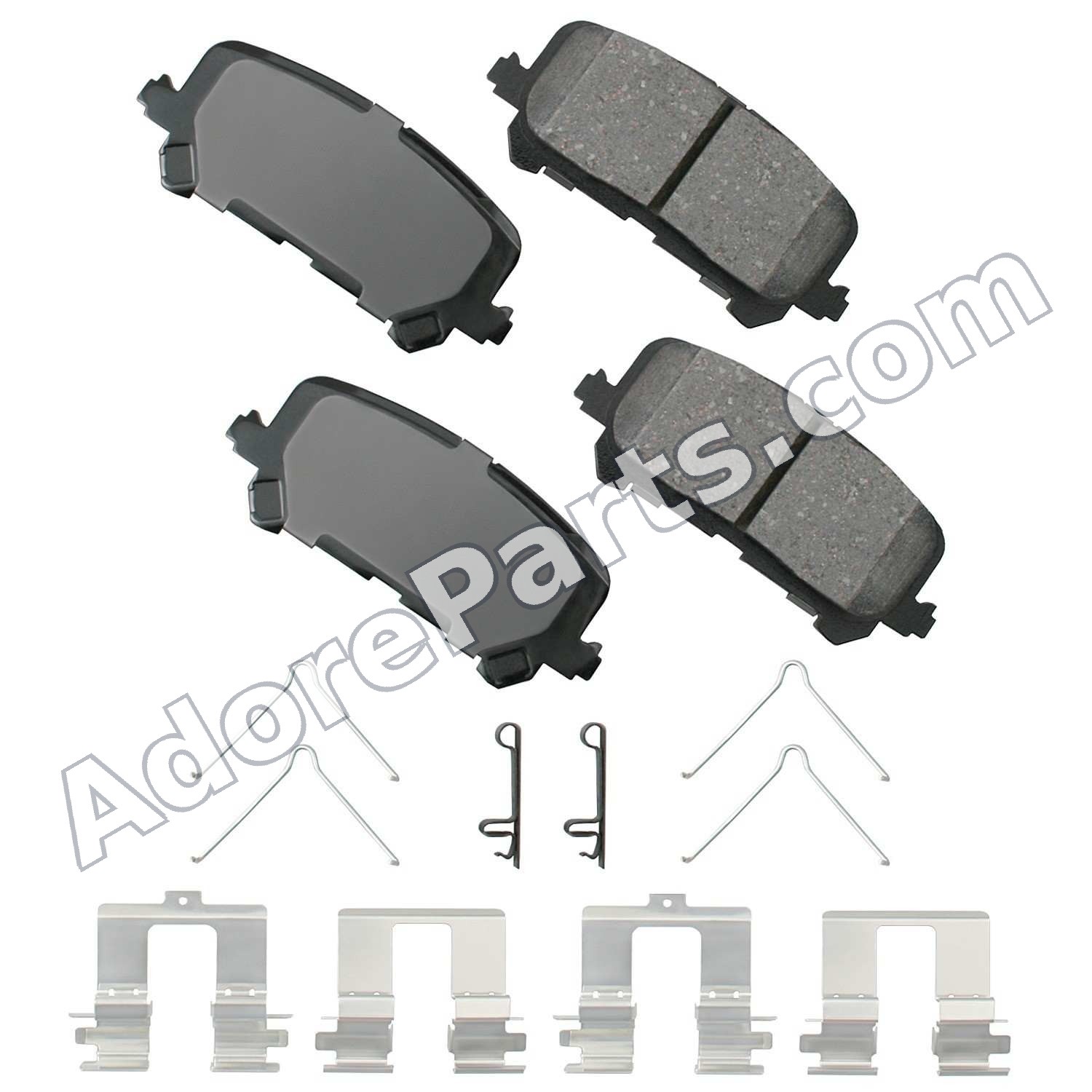Akebono ACT1281 Ceramic Brake Pad Set - Rear