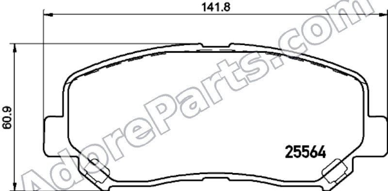 Pagid Ceramic Brake Pads 355034851 — Front — Mazda CX-5