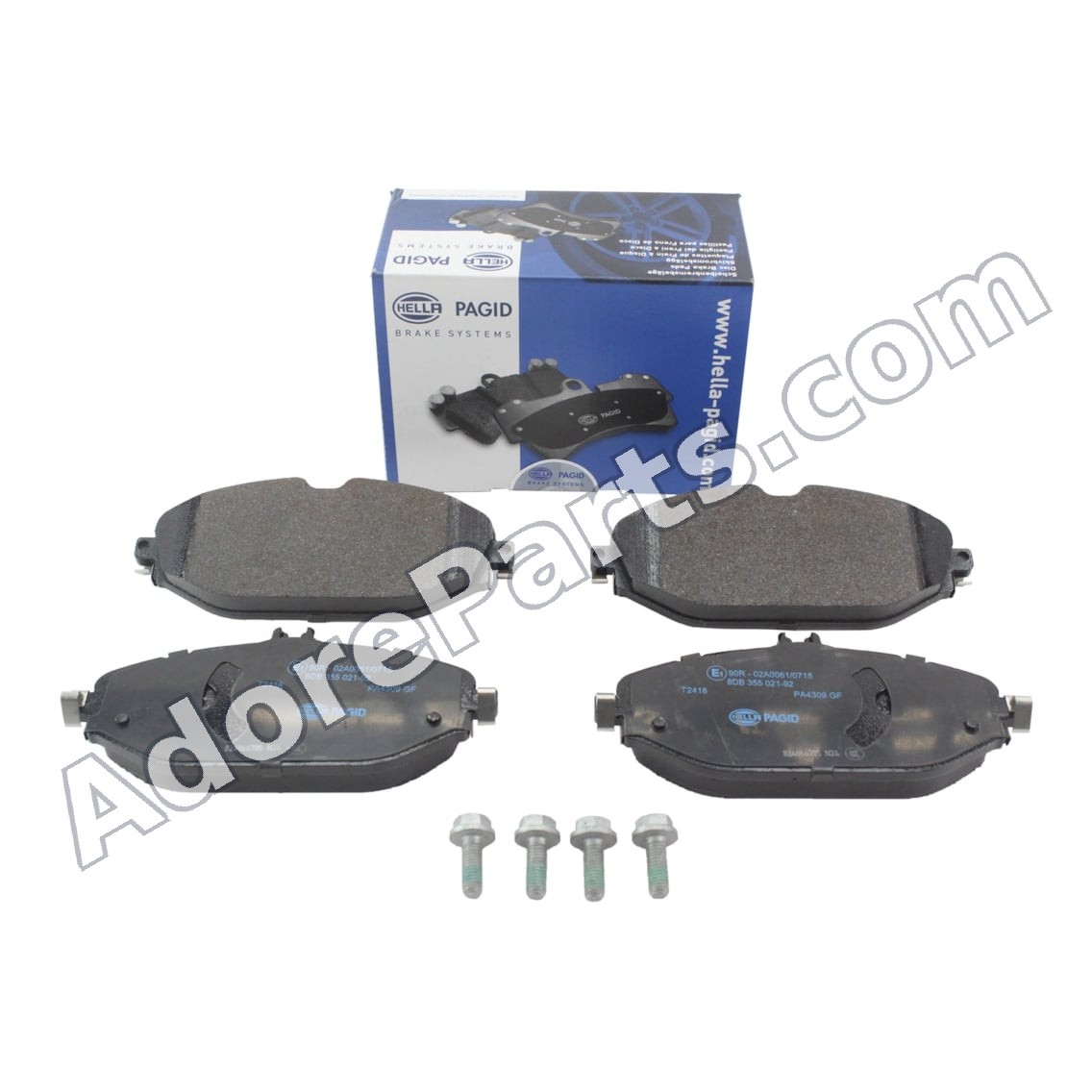 Pagid Low-Met Front Brake Pads — Mercedes-Benz C300 / E300 Base (Lucas Caliper)