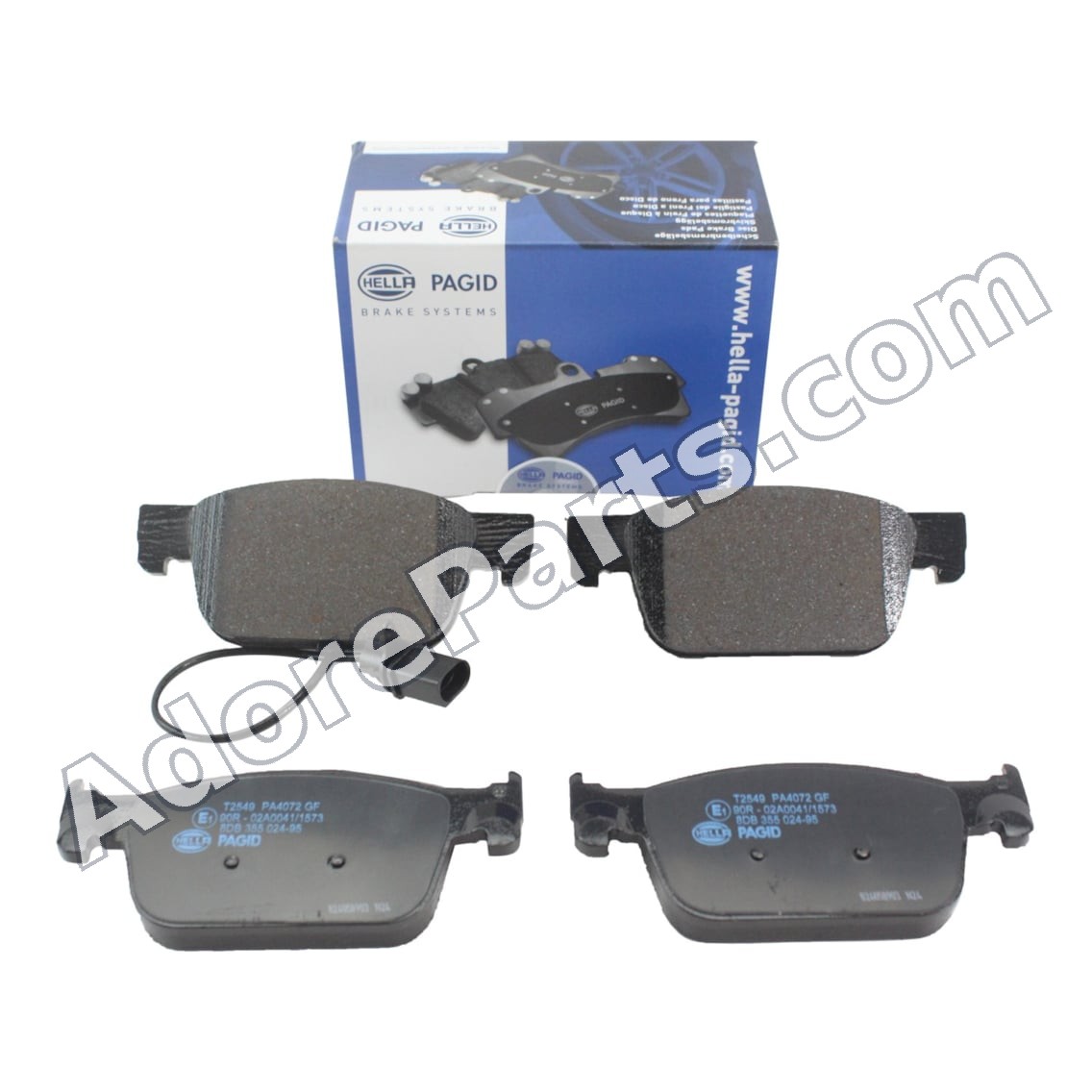 Pagid Low-Metallic Front Brake Pads 355024951 — Audi A4/A5 B9 (Base 314mm)