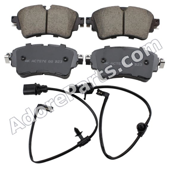 Akebono EURO Ultra-Premium Ceramic Rear Brake Pads EUR1898A — Audi A4/A5/S4/S5/RS5
