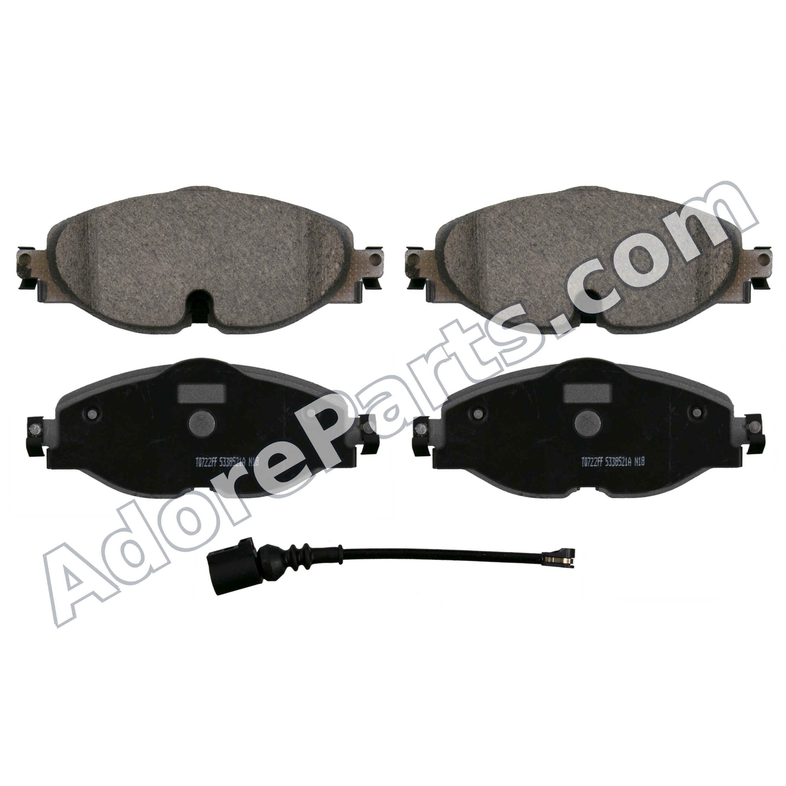 Wagner ThermoQuiet Ceramic Front Brake Pads QC1760 — MQB Base 312mm (Golf/Jetta/Arteon/Taos/A3/TT)