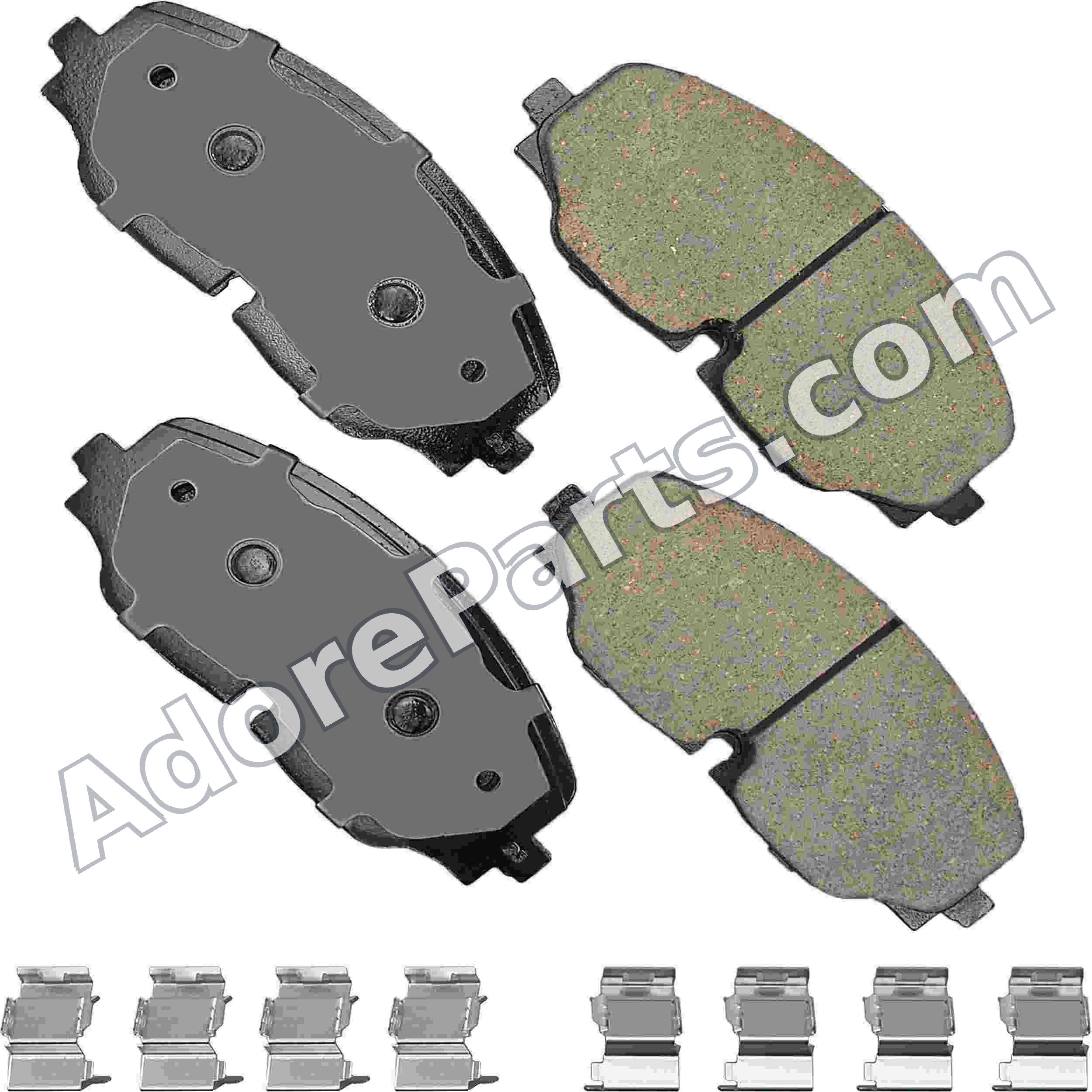 Akebono EURO Ultra-Premium Ceramic Front Brake Pads EUR2074 — VW Atlas / Atlas Cross Sport