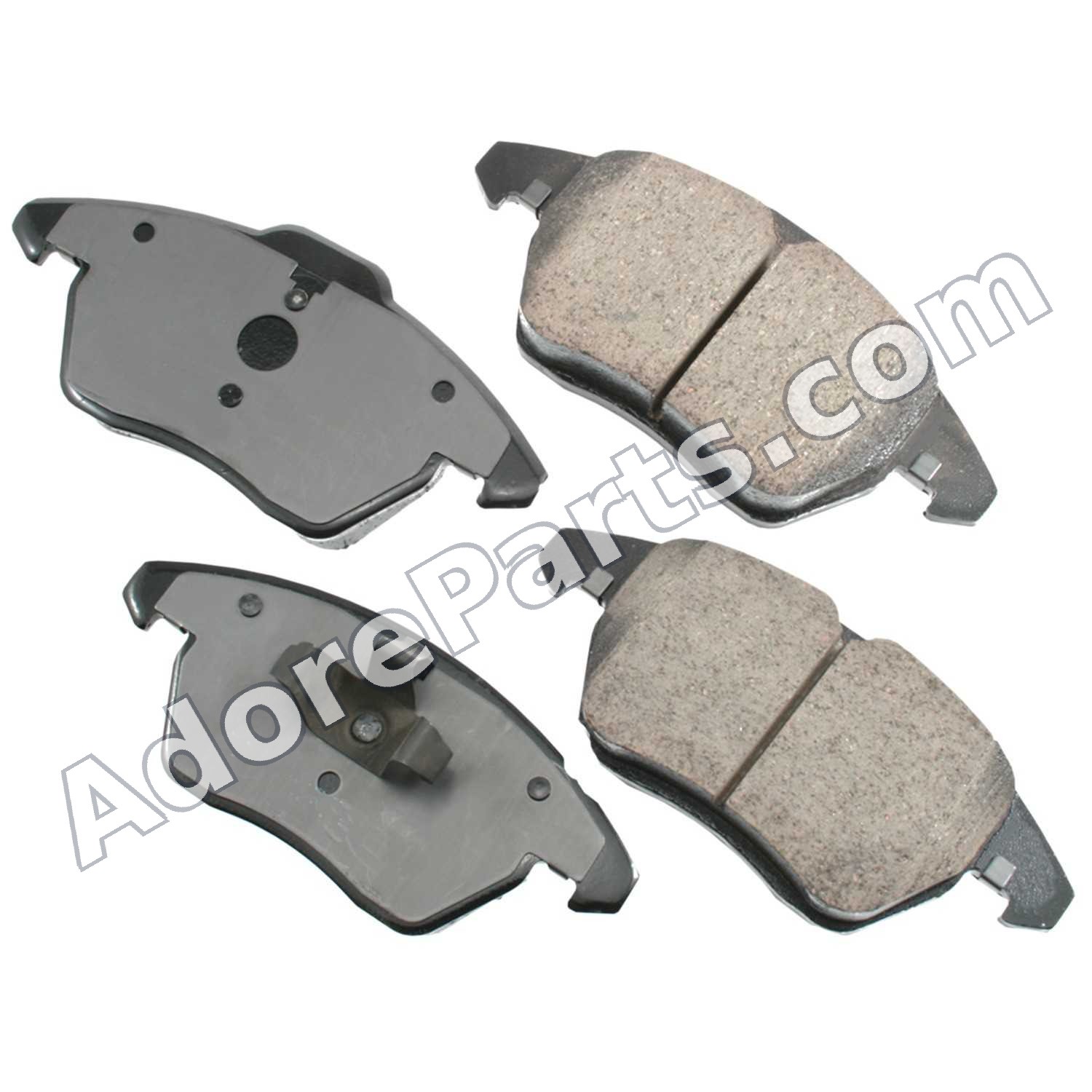 Akebono EURO Ultra-Premium Ceramic Front Brake Pads EUR1107A — VW Beetle / Jetta