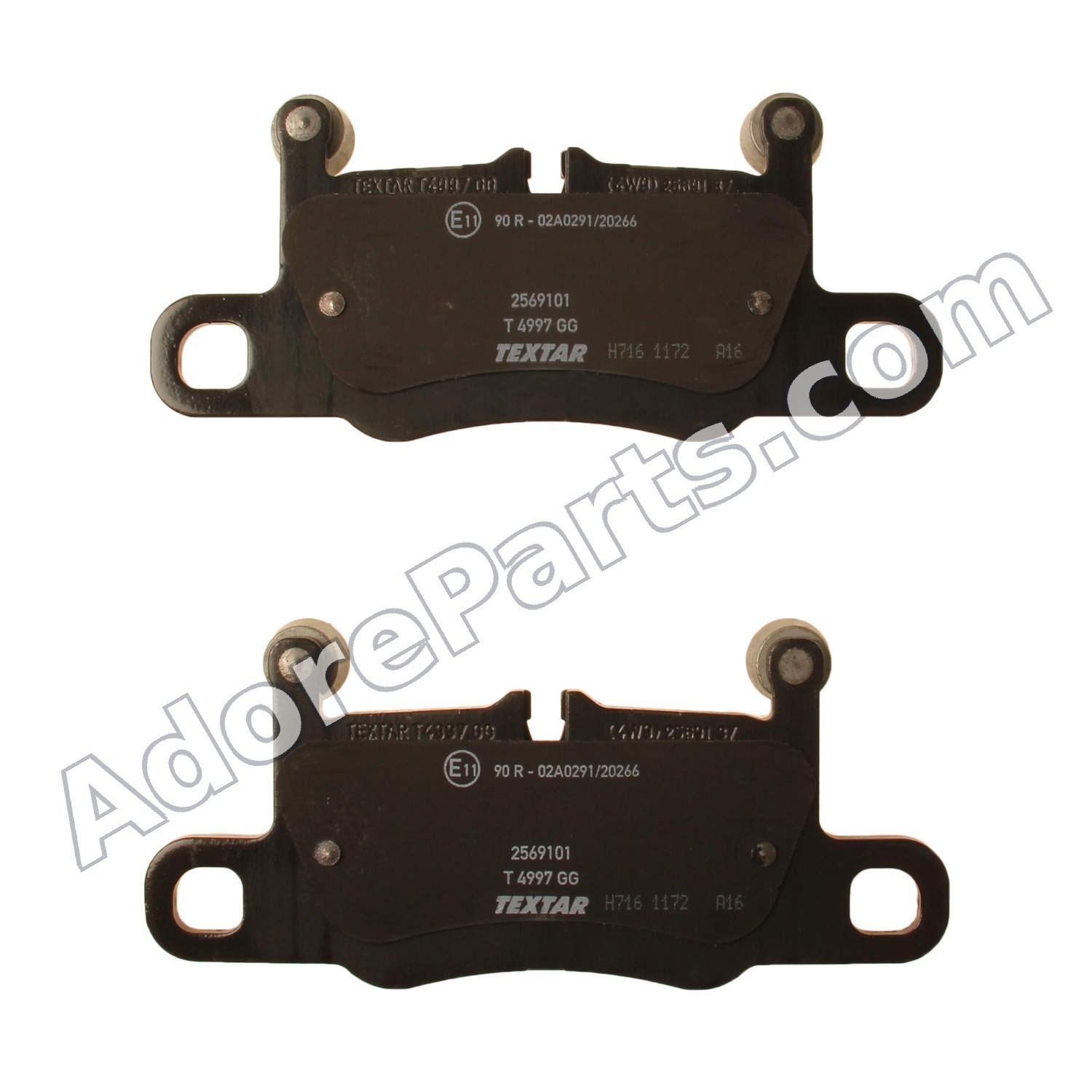 Textar OEM Front Brake Pads 2569101 — Porsche 911 991/992 Carrera / Cayenne 9YA / Panamera 970