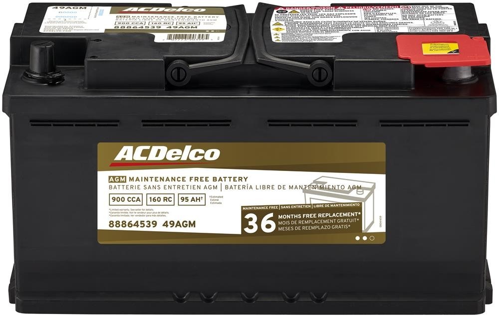 A.C. Delco 49AGM (Batteries) AGM Automotive BCI Group 49 Battery