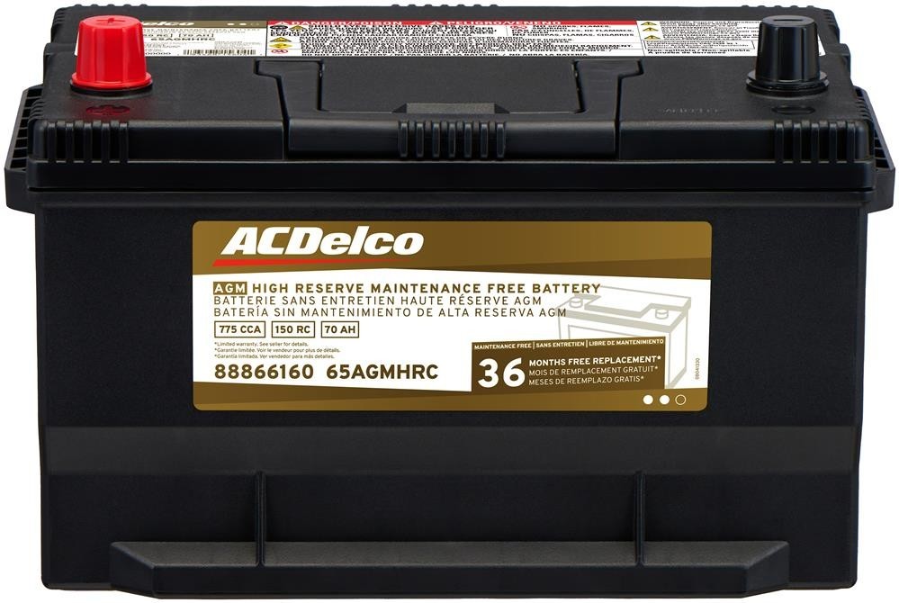 A.C. Delco 65AGMHRC (Batteries) Battery Asm