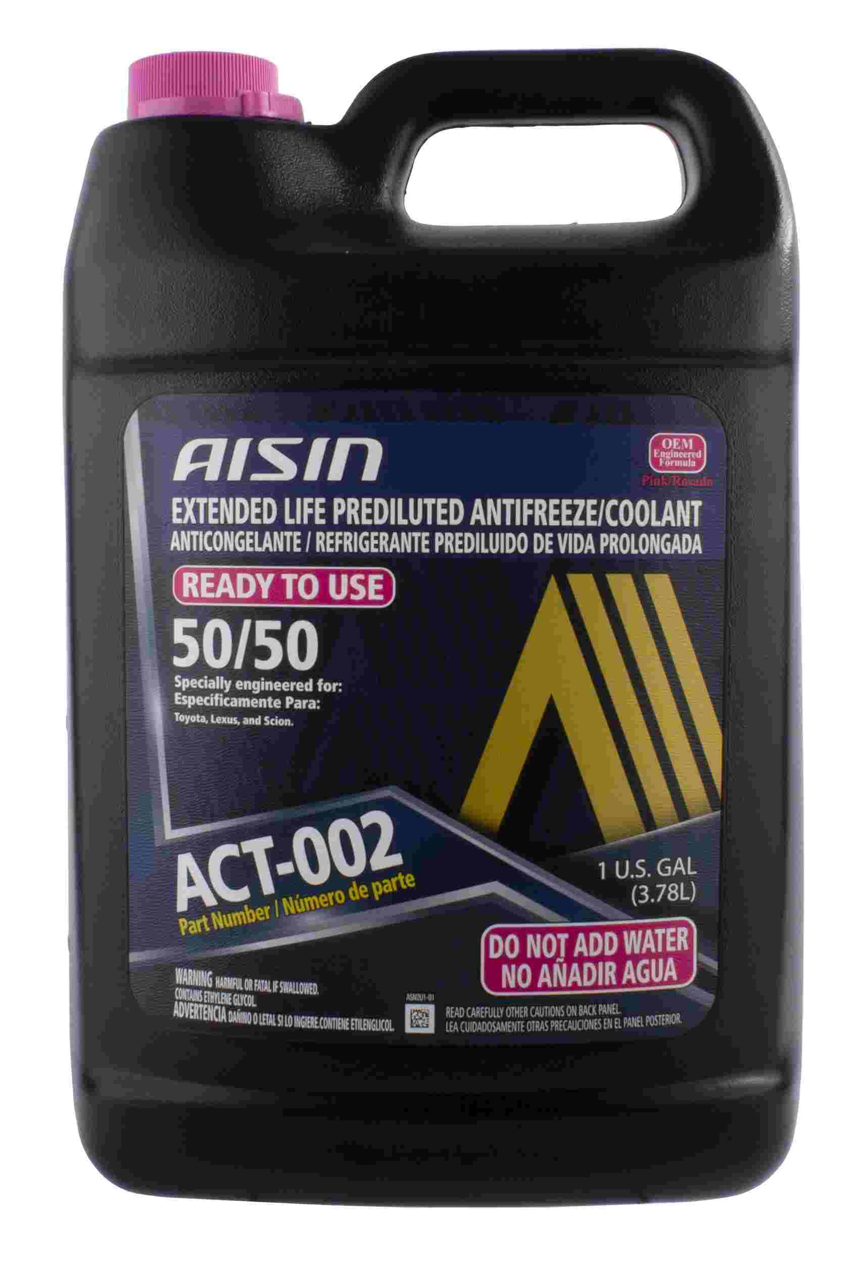 Aisin ACT002 (Coolant / Antifreeze) OE Formulated Engine Coolant Antifreeze