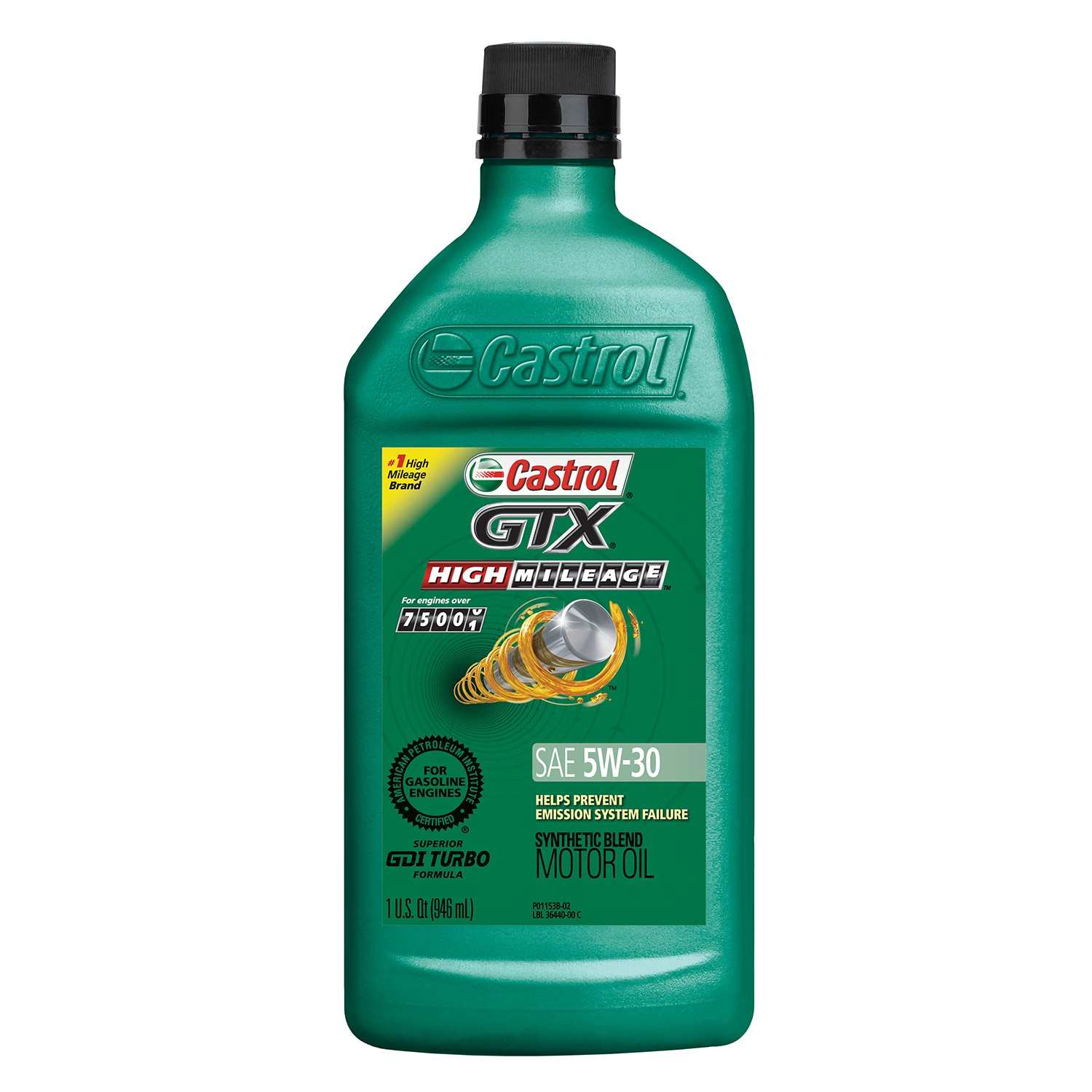 Castrol 06440 (Engine Oils) Castrol Gtx High Mileage Sn/Gf-5