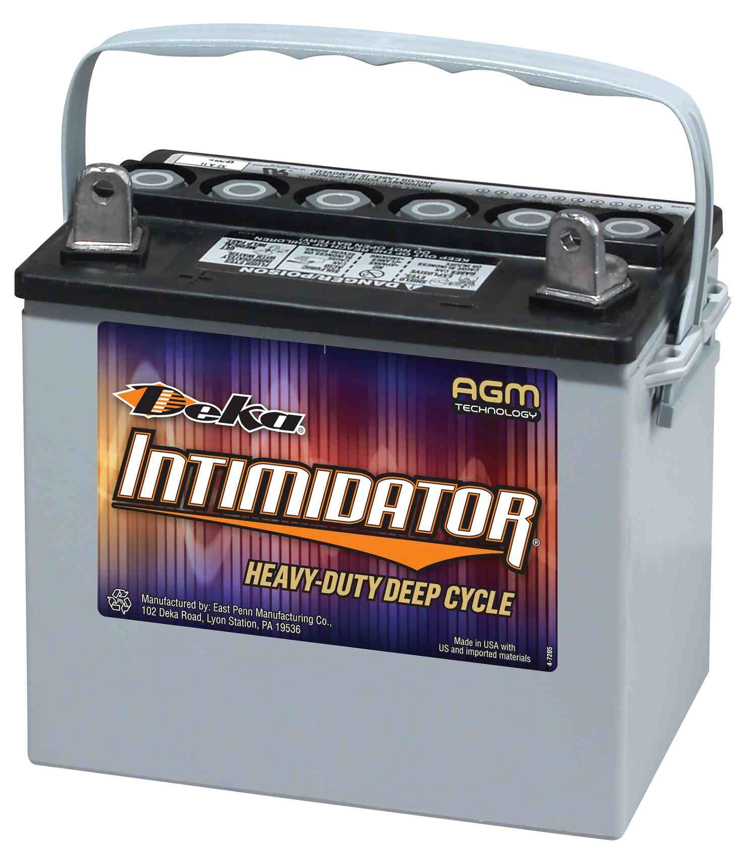 Deka Battery 8AU1H (Batteries) 12 Volt AGM Sealed Valve Regulated Non-Spillable