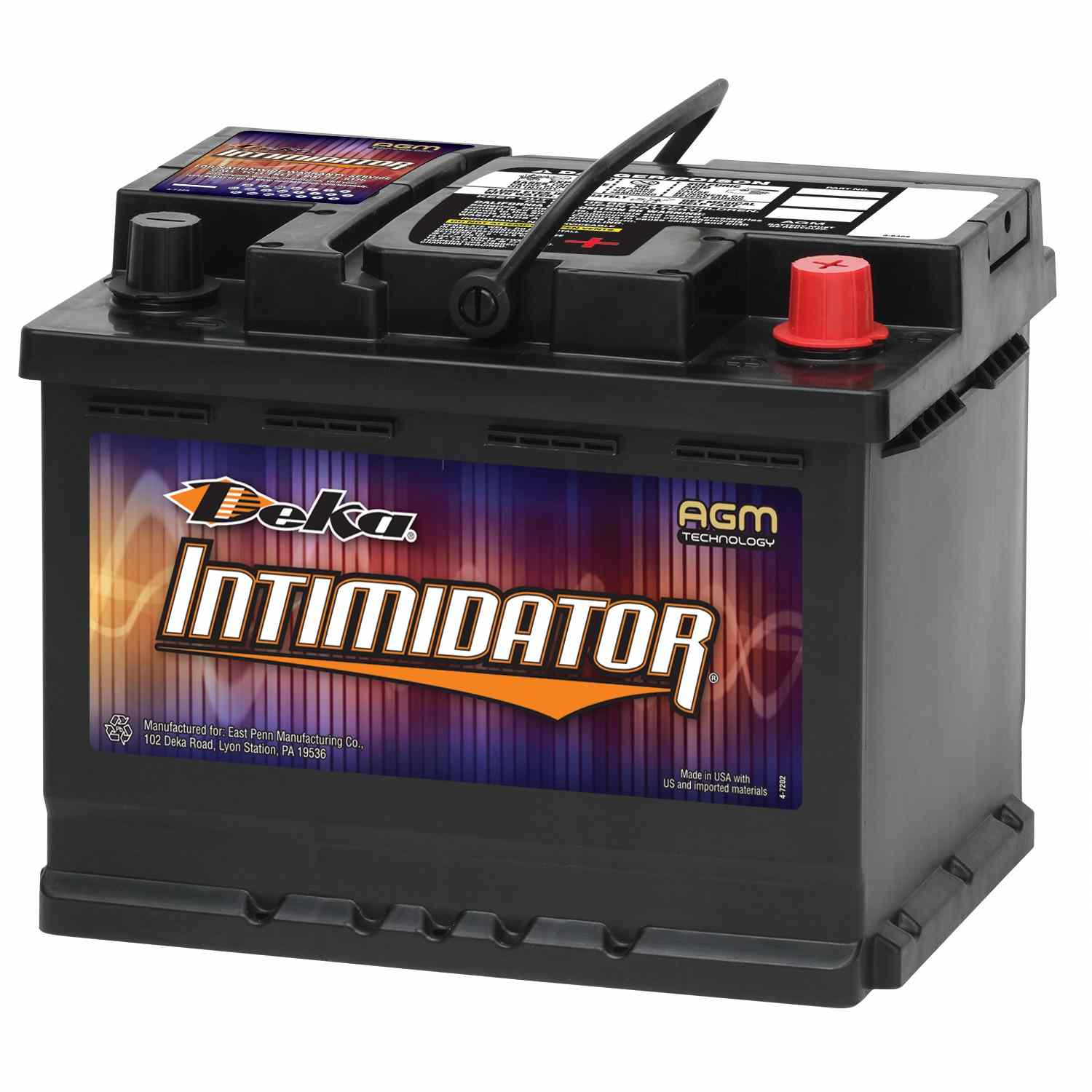 Deka Battery 9A47 (Batteries) 12 Volt AGM Sealed Valve Regulated Non-Spillable