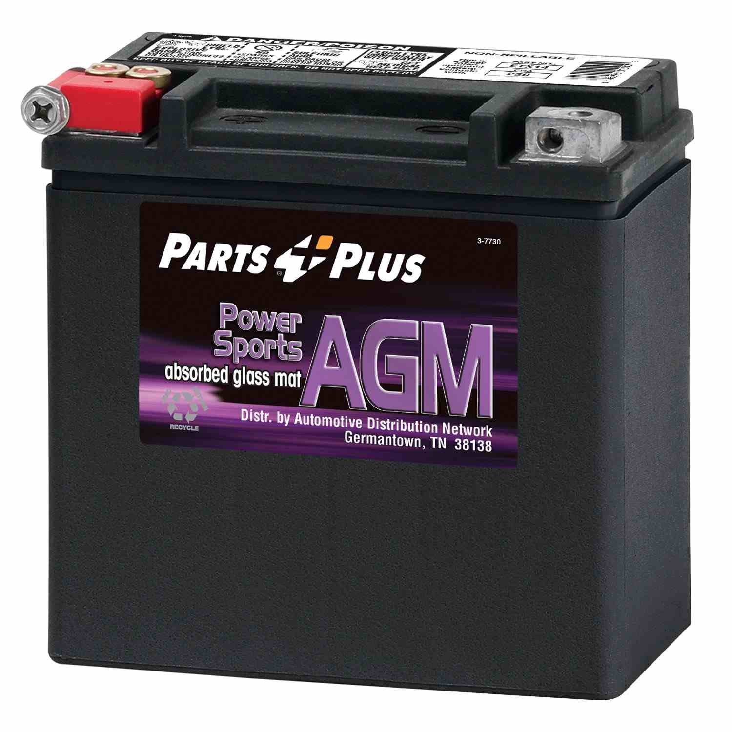 Deka Battery ETX14 (Batteries) 12 Volt Premium AGM Powersports Battery