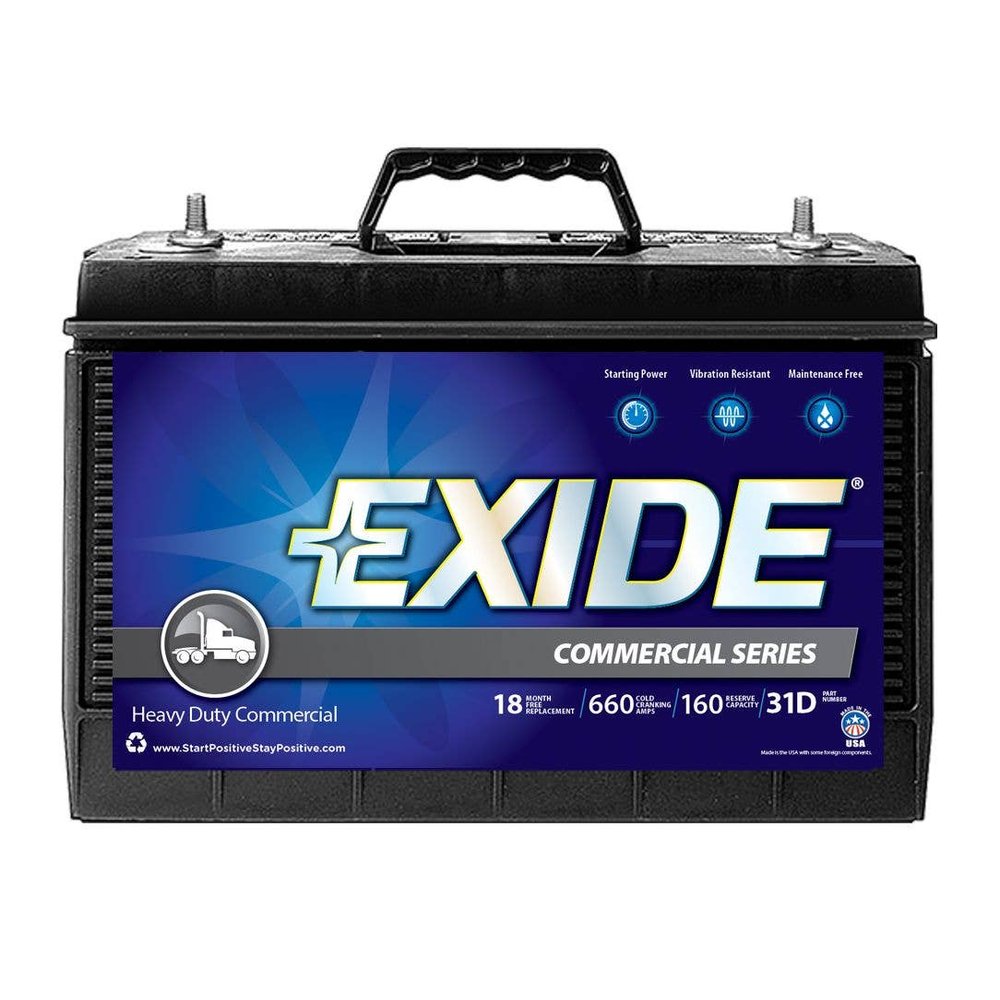 Exide Battery S31D (Batteries) Sprinter 650 Cca Stud Terminal