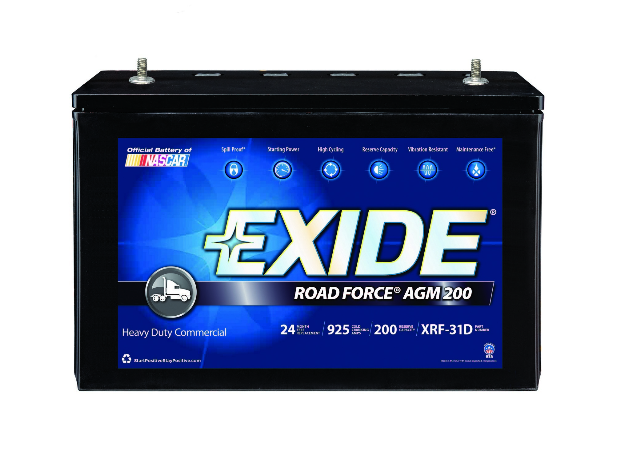 Exide Battery XRF-31D (Batteries) Exide RoadForce AGM Battery