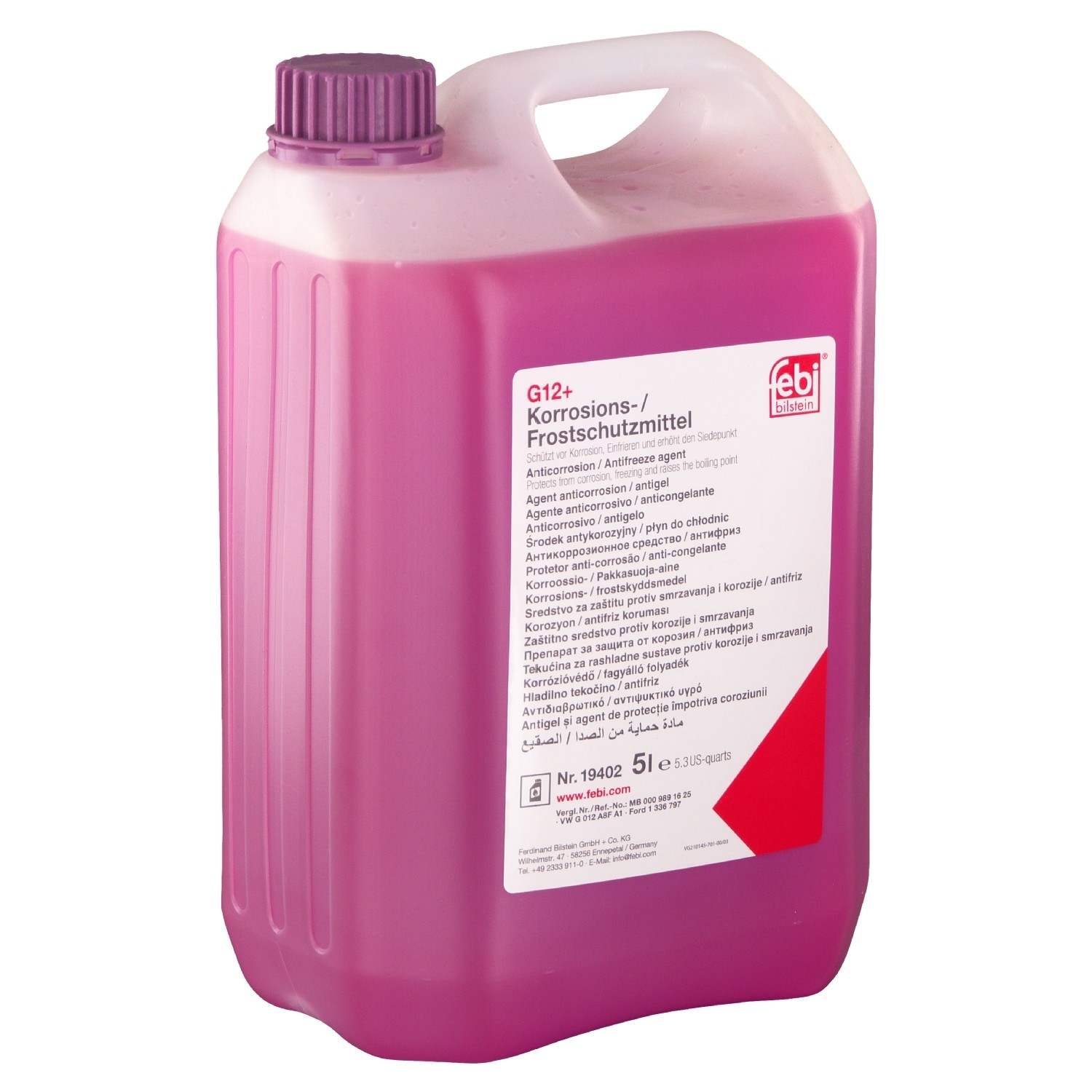 Febi 19402 (Coolant / Antifreeze) Coolant G12+ (Concentrate)