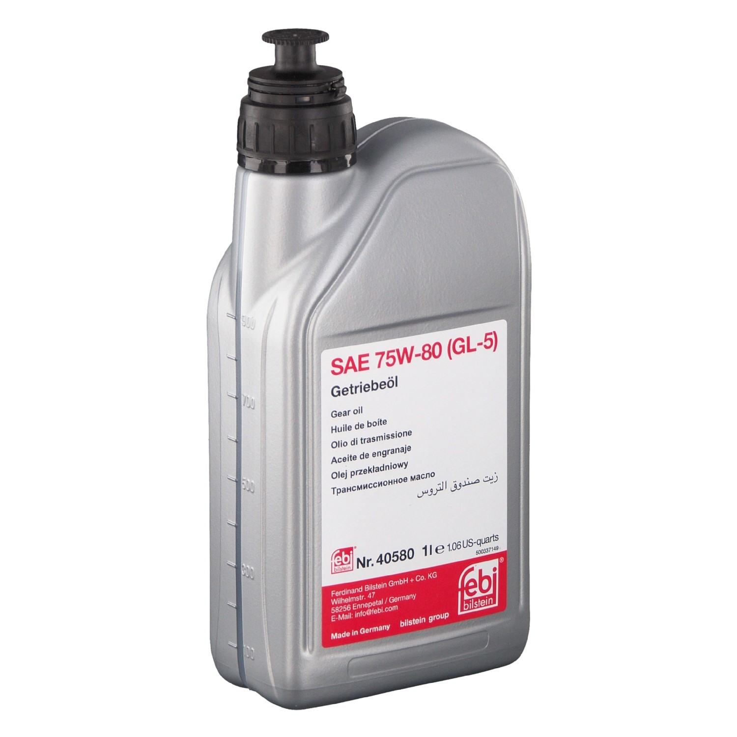 Febi 40580 Gear Oil SAE 75W-80 (GL-5)