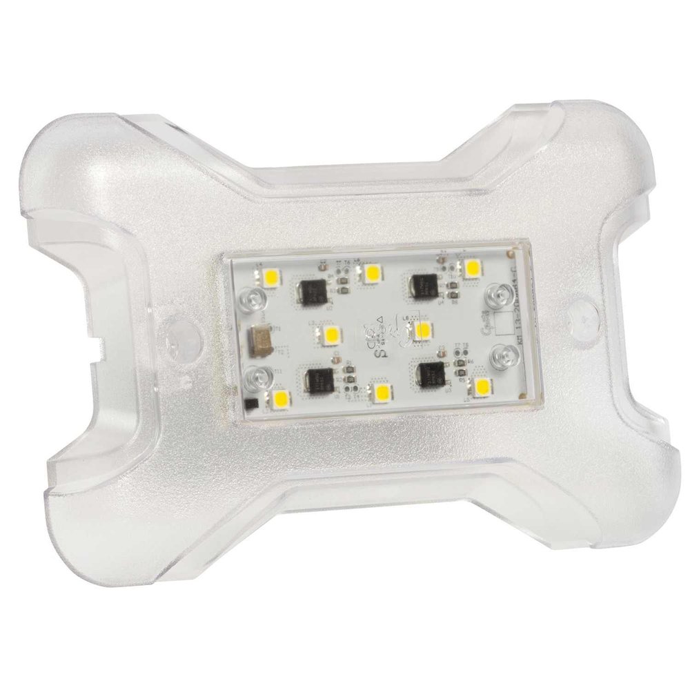 Grote Lighting 61121 LED WhiteLight X-100 Dome Light, Clear, 12V