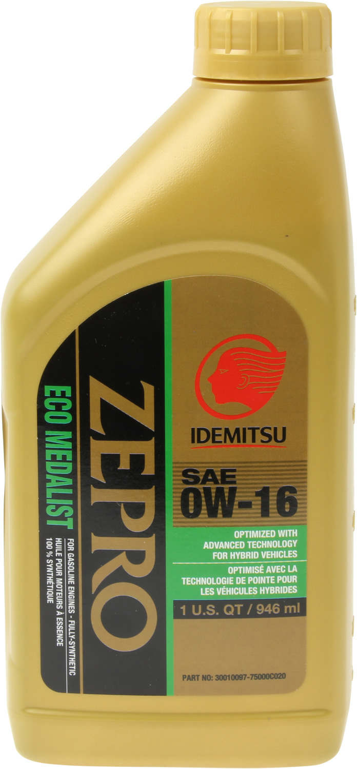 Idemitsu Zepro 30010097-75000C020 (Engine Oils) REPLACED BY 30013013-75000C020. Idemitsu Zepro Eco Medalist 0w16 1 Quart