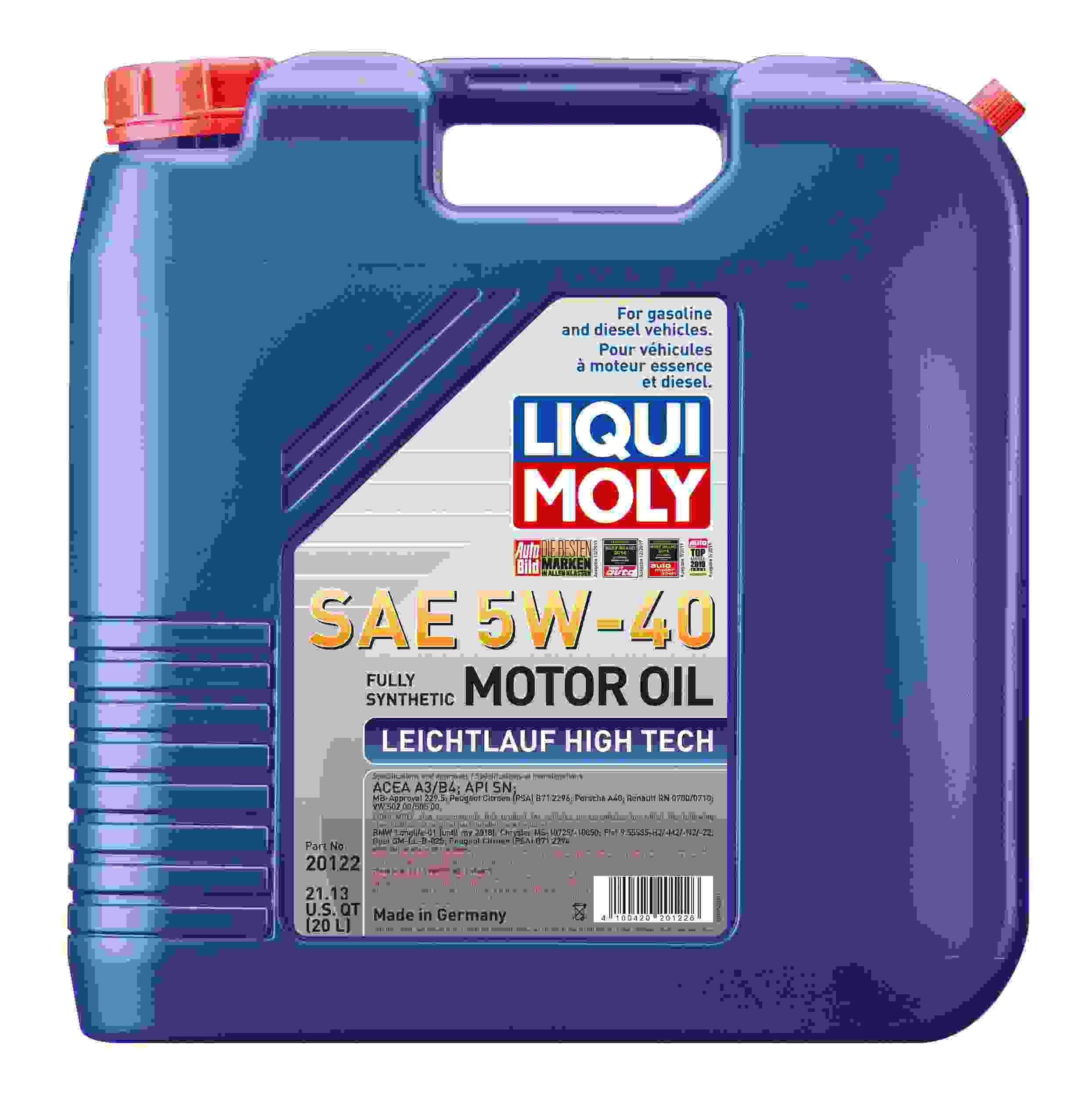 Liqui Moly 20122 (Engine Oils) Leichtlauf High Tech SAE 5W-40