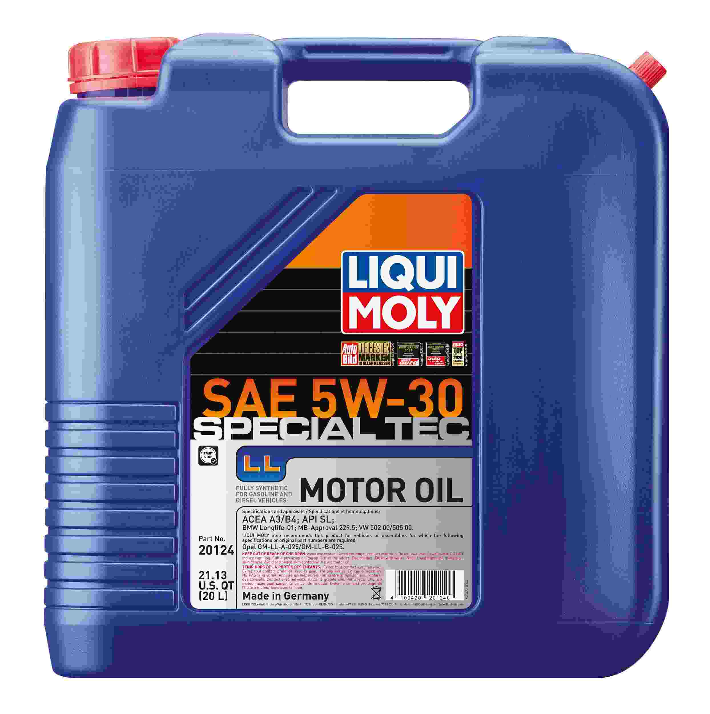 Liqui Moly 20124 (Engine Oils) Special Tec LL SAE 5W-30
