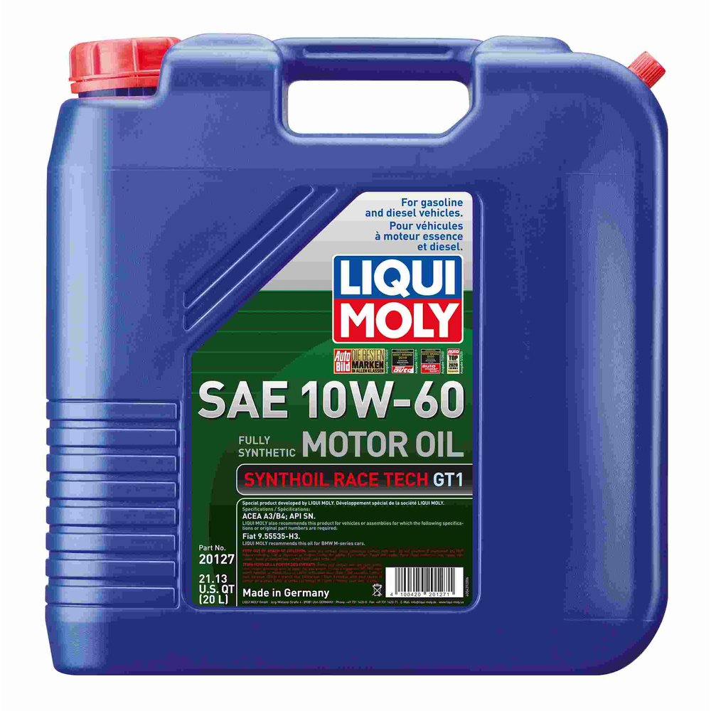 Liqui Moly 20127 Synthoil Race Tech GT1 SAE 10W-60
