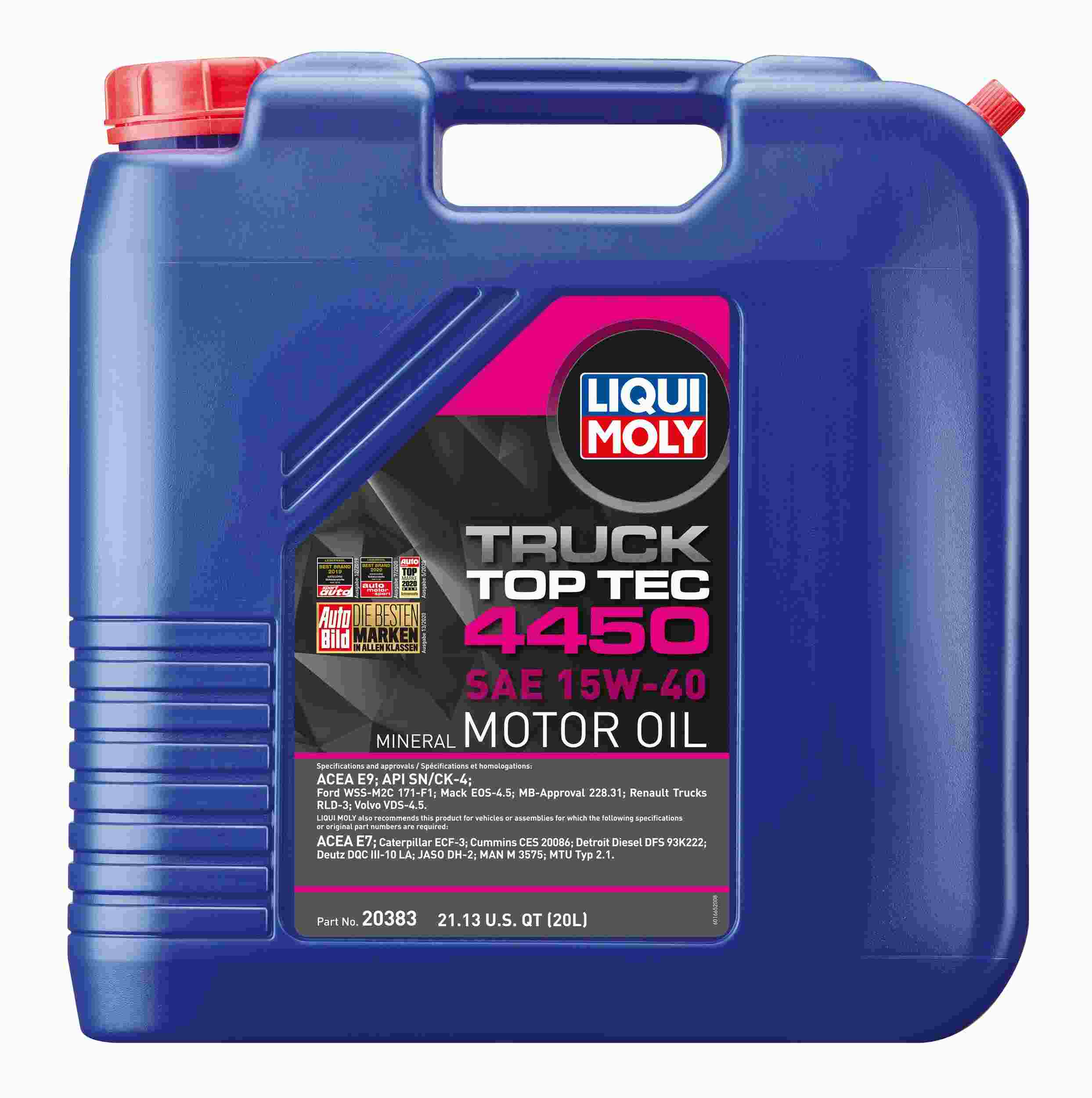 Liqui Moly 20383 (Engine Oils) Top Tec Truck 4450 SAE 15W-40