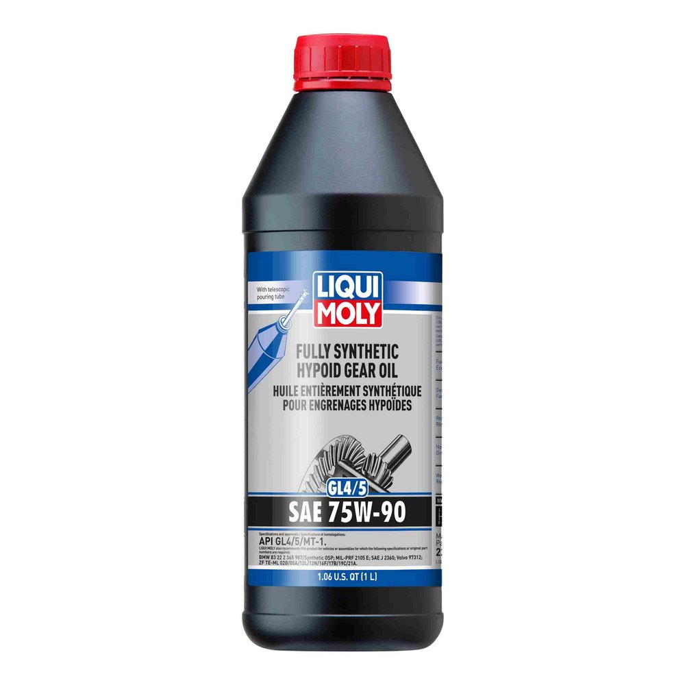 Liqui Moly 22090 Fully Synthetic Hypoid Gear Oil (GL4/5) SAE 75W-90