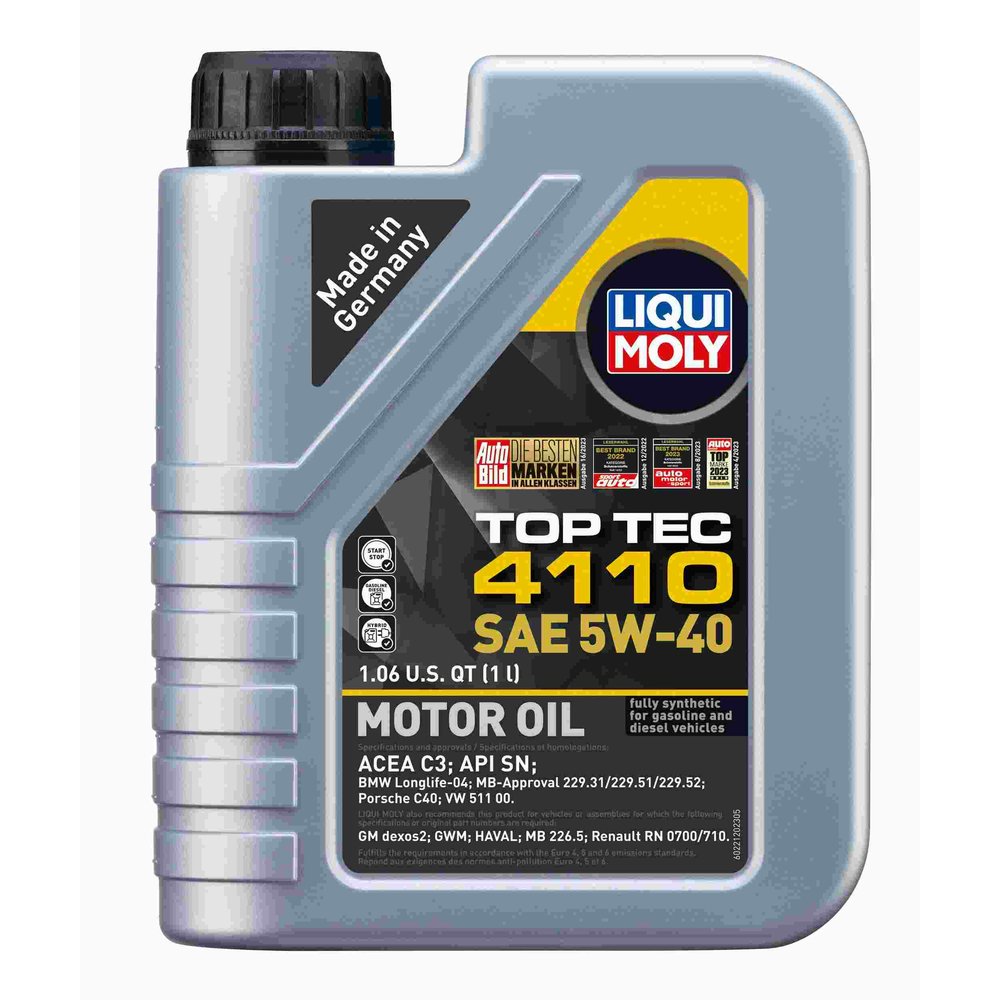 Liqui Moly 22120 Top Tec 4110 Sae 5w40 1 Liter