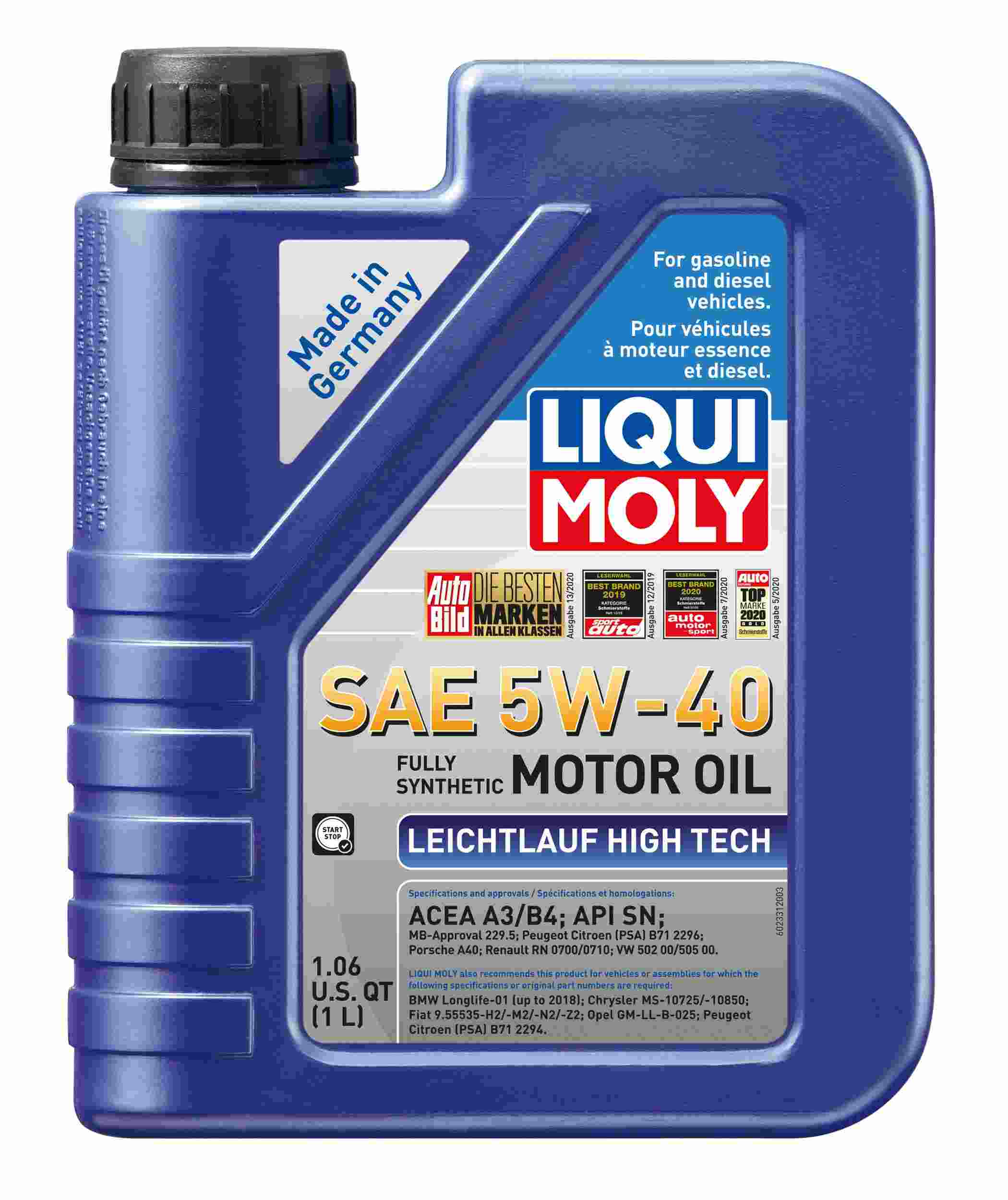 Liqui Moly 2331 (Engine Oils) Leichtlauf High Tech SAE 5W-40